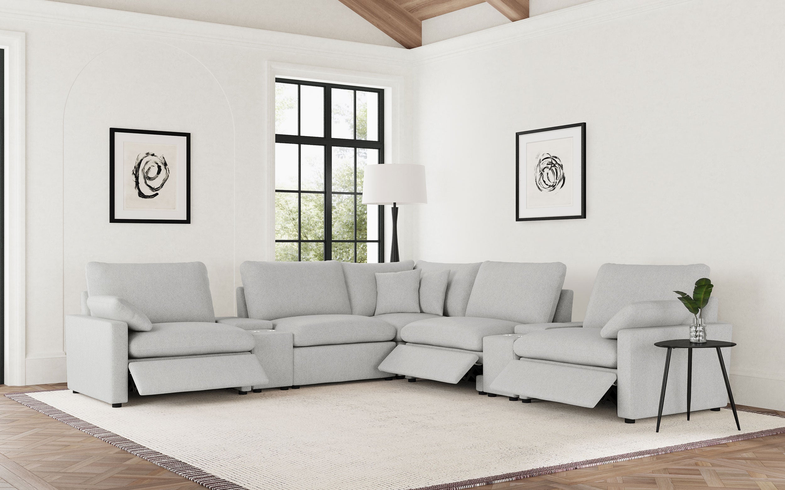 Collins Modular Power Reclining Sectional Sofa - Ideal Furniture (Fresno,CA)