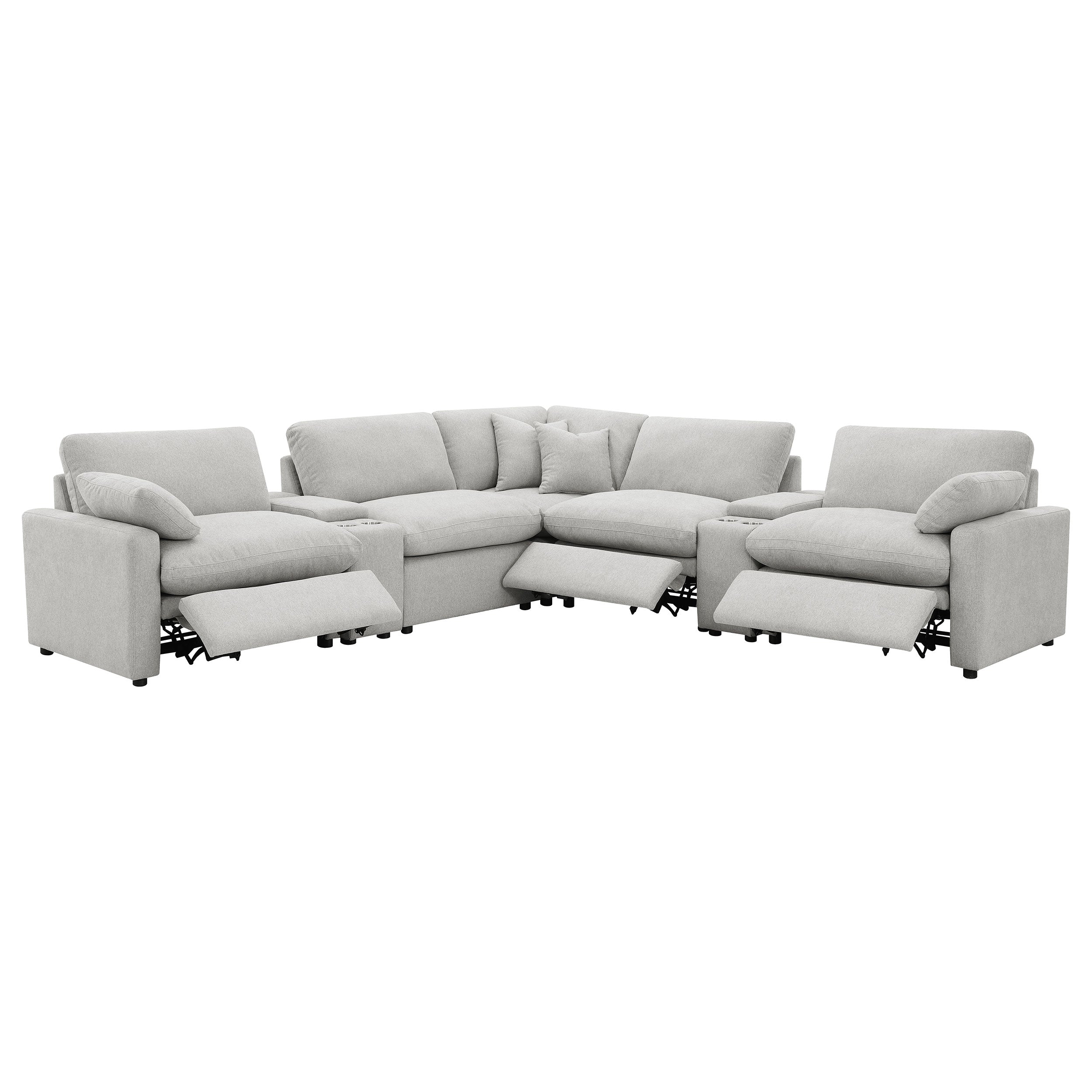 Collins Modular Power Reclining Sectional Sofa - Ideal Furniture (Fresno,CA)