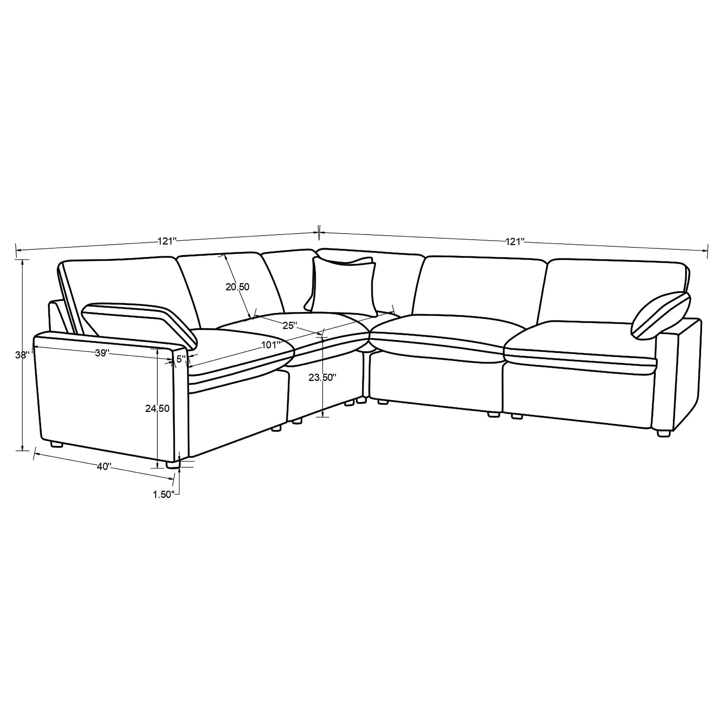 Collins Modular Power Reclining Sectional Sofa - Ideal Furniture (Fresno,CA)