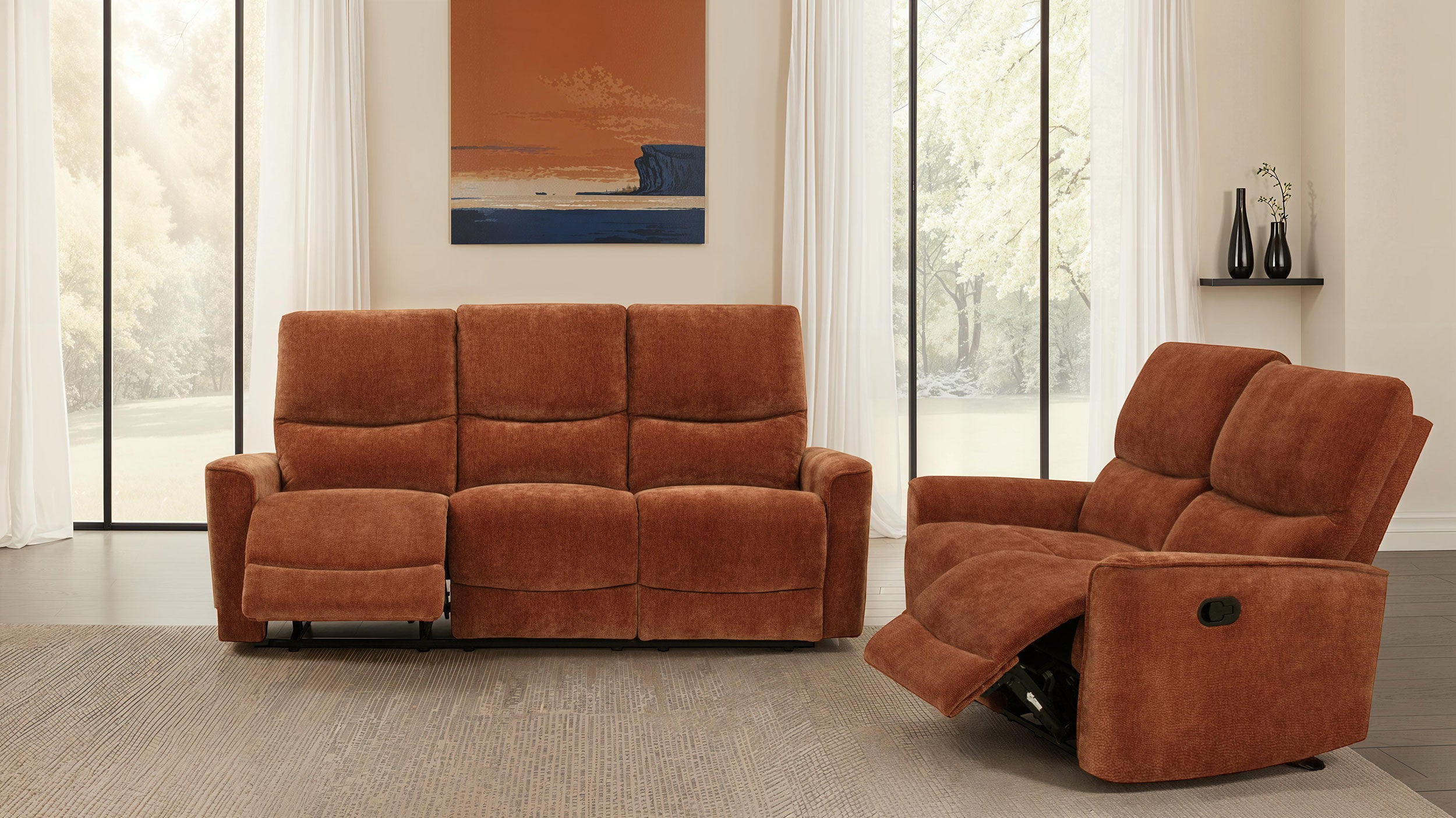 Navarro Reclining Sofa Set - Ideal Furniture (Fresno,CA)