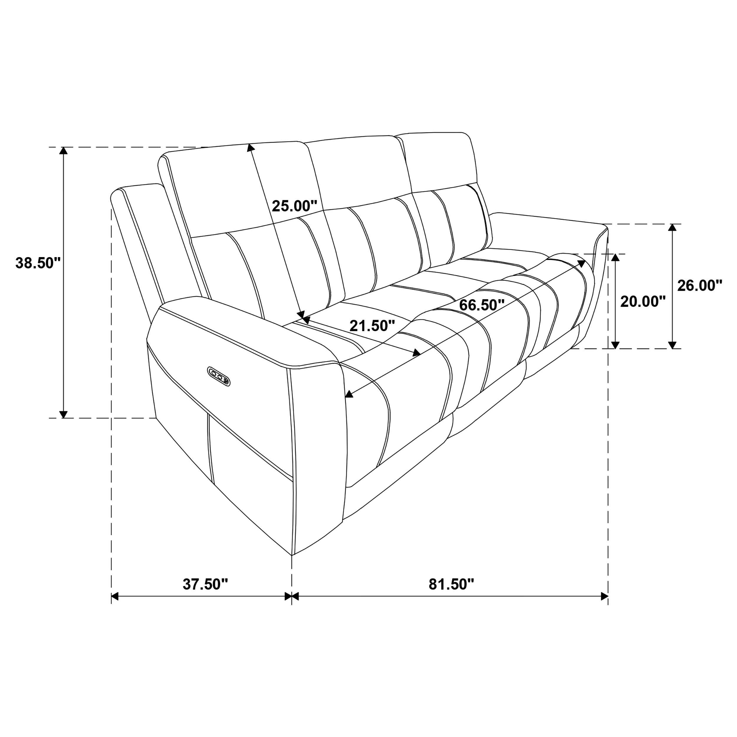 Kennett Power Reclining Sofa Set - Ideal Furniture (Fresno,CA)