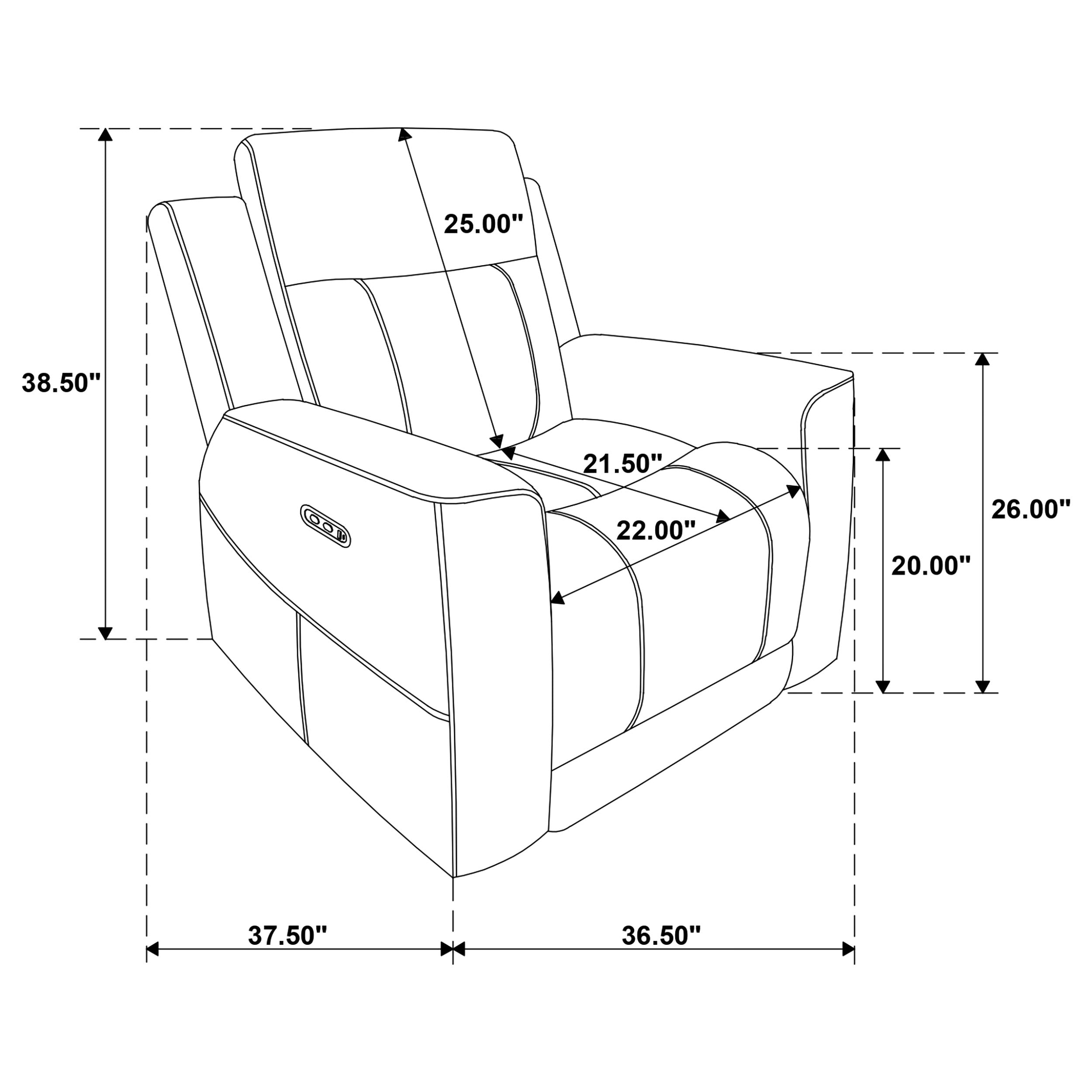 Kennett Power Recliner - Ideal Furniture (Fresno,CA)