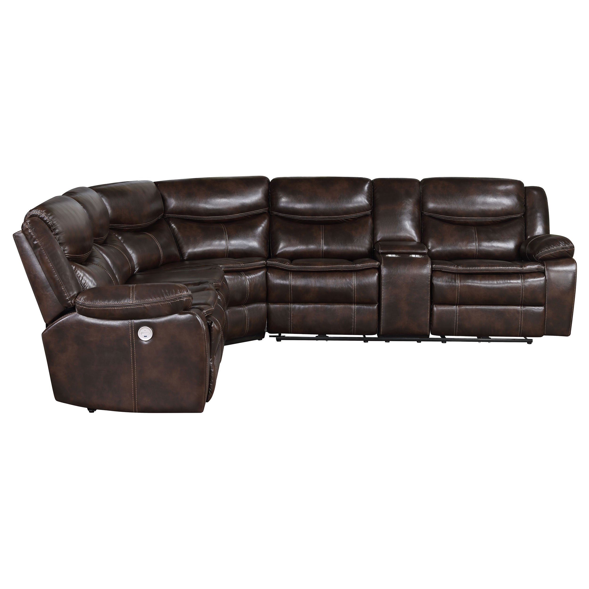 Sycamore Power Reclining Sectional Sofa - Ideal Furniture (Fresno,CA)