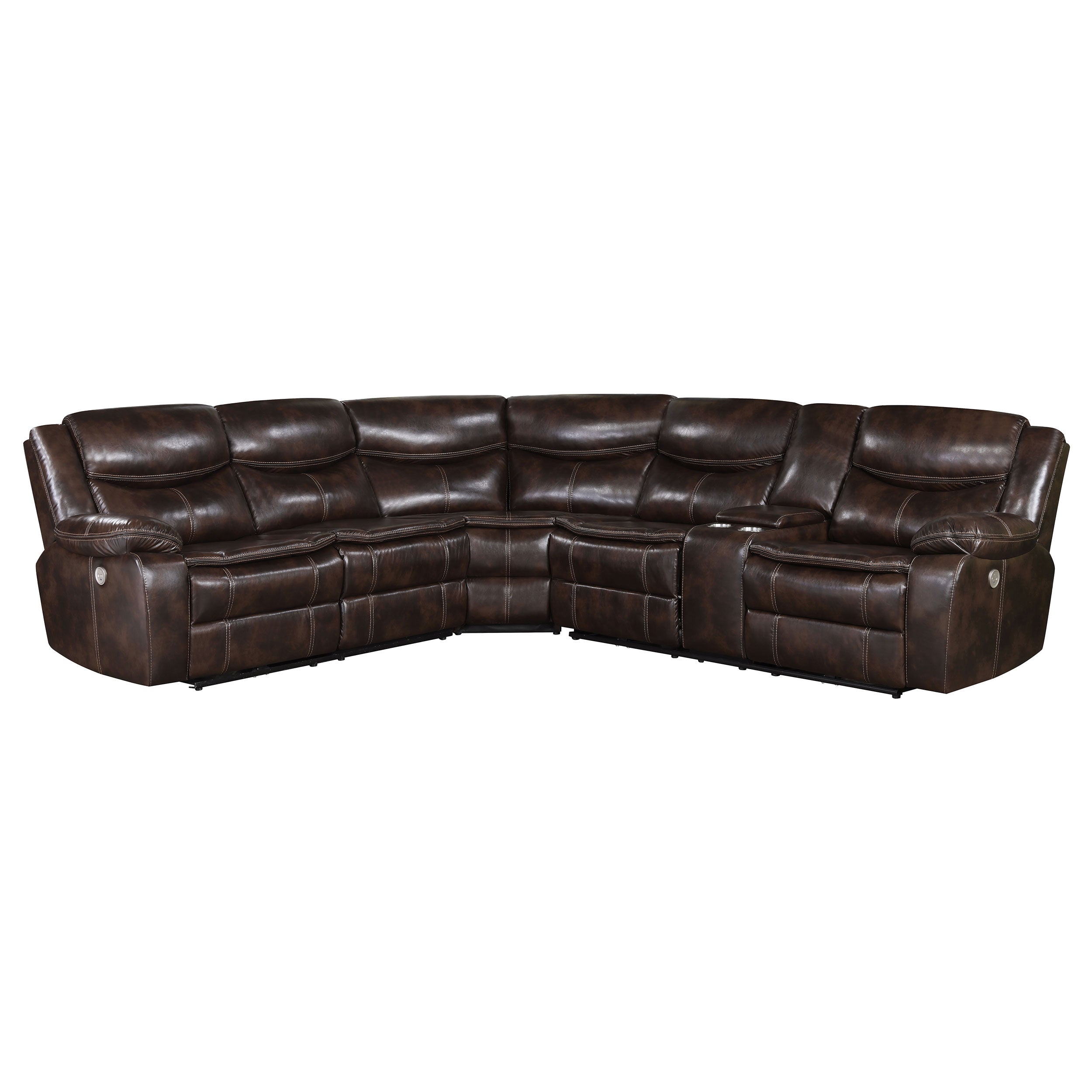 Sycamore Power Reclining Sectional Sofa - Ideal Furniture (Fresno,CA)