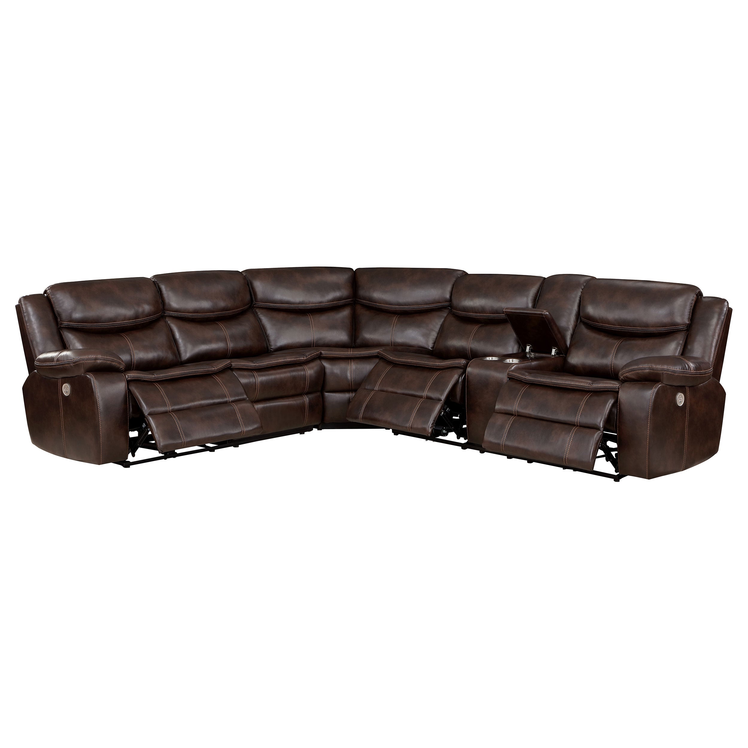 Sycamore Power Reclining Sectional Sofa - Ideal Furniture (Fresno,CA)