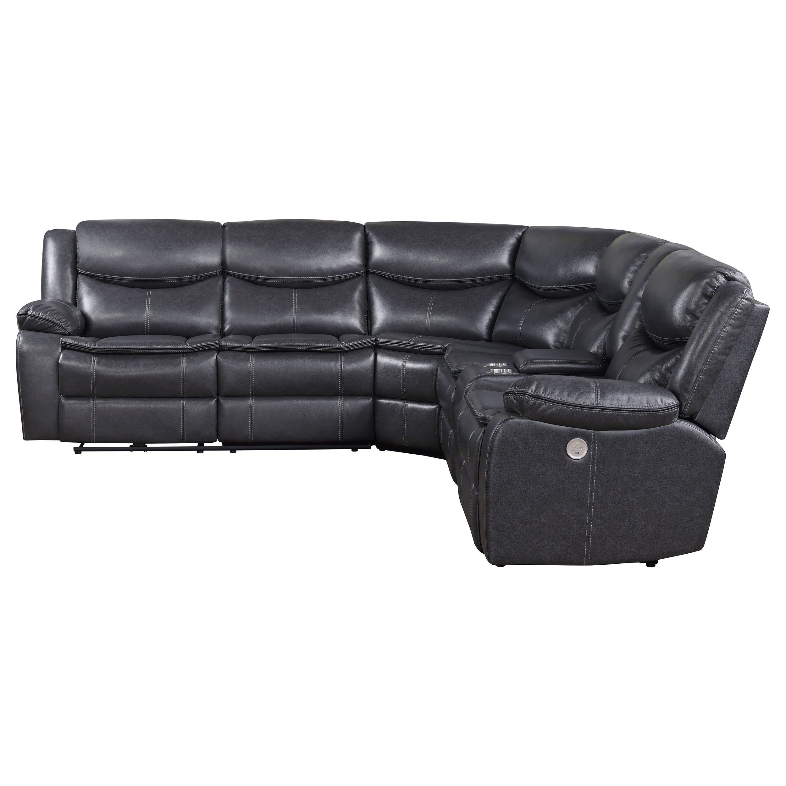 Sycamore Power Reclining Sectional Sofa - Ideal Furniture (Fresno,CA)