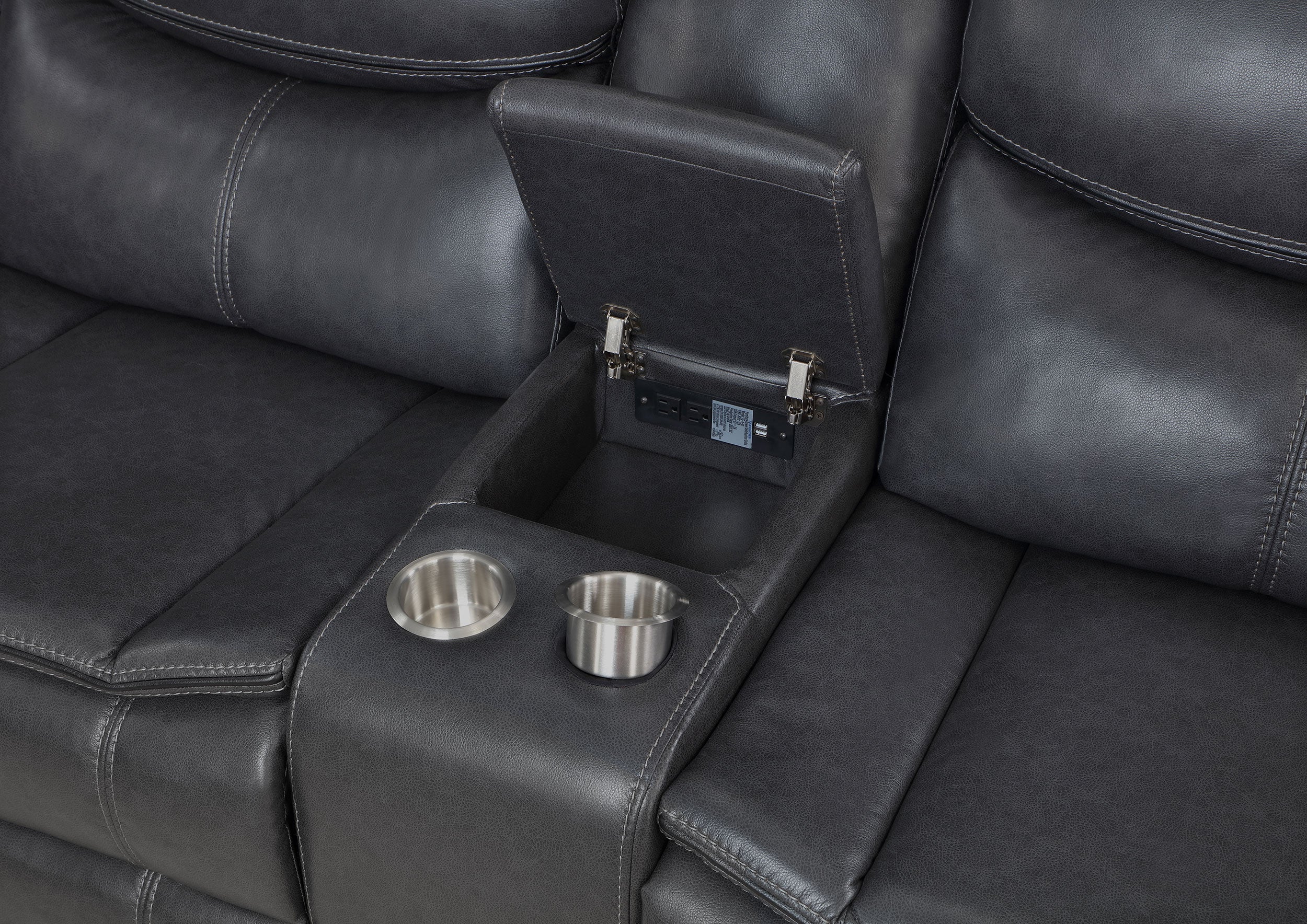 Sycamore Power Reclining Sectional Sofa - Ideal Furniture (Fresno,CA)