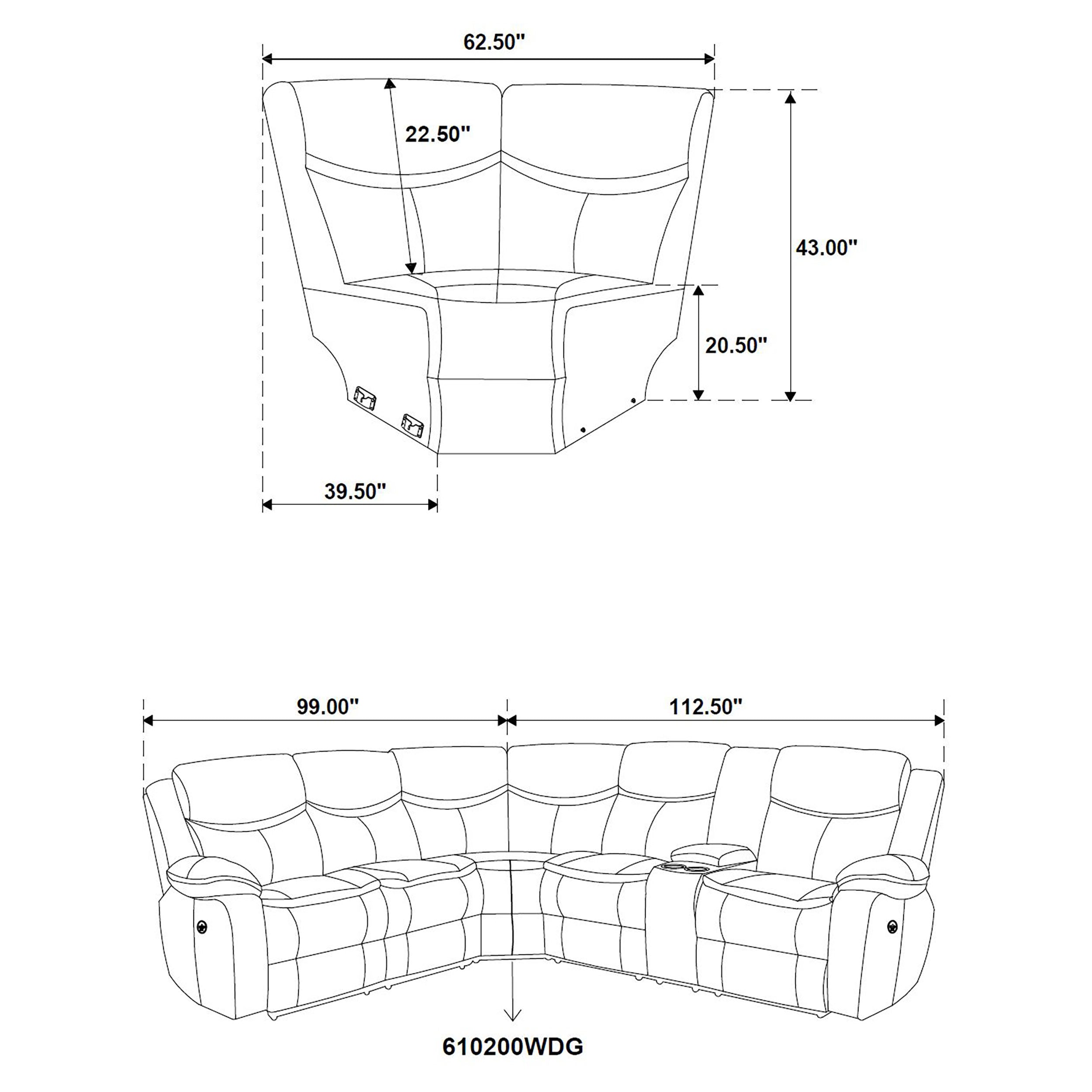 Sycamore Power Reclining Sectional Sofa - Ideal Furniture (Fresno,CA)