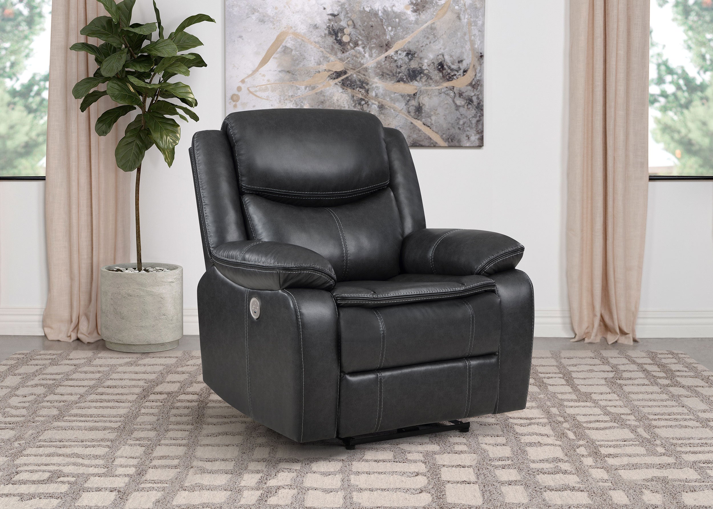Sycamore Power Recliner - Ideal Furniture (Fresno,CA)