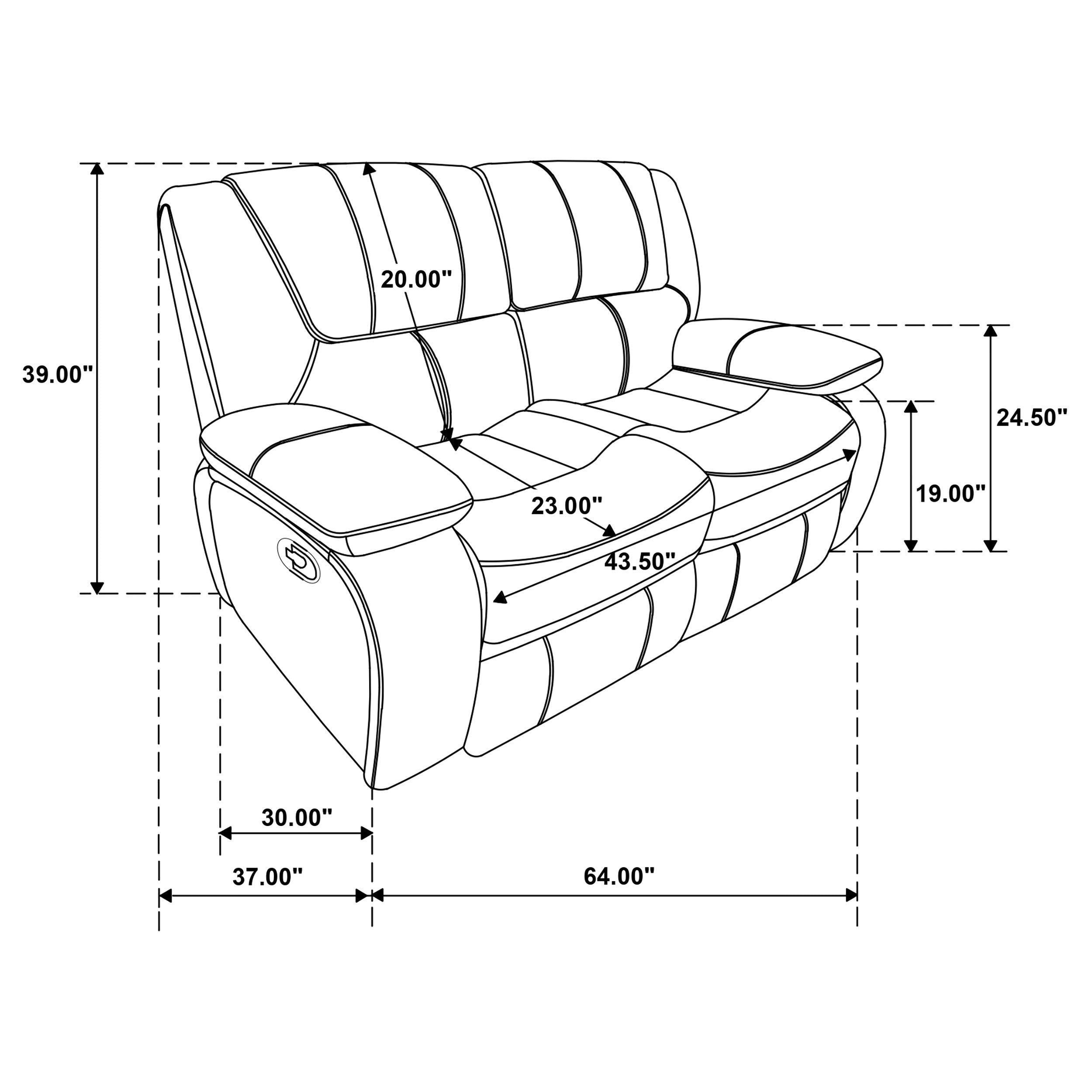 Camila Reclining Loveseat - Ideal Furniture (Fresno,CA)