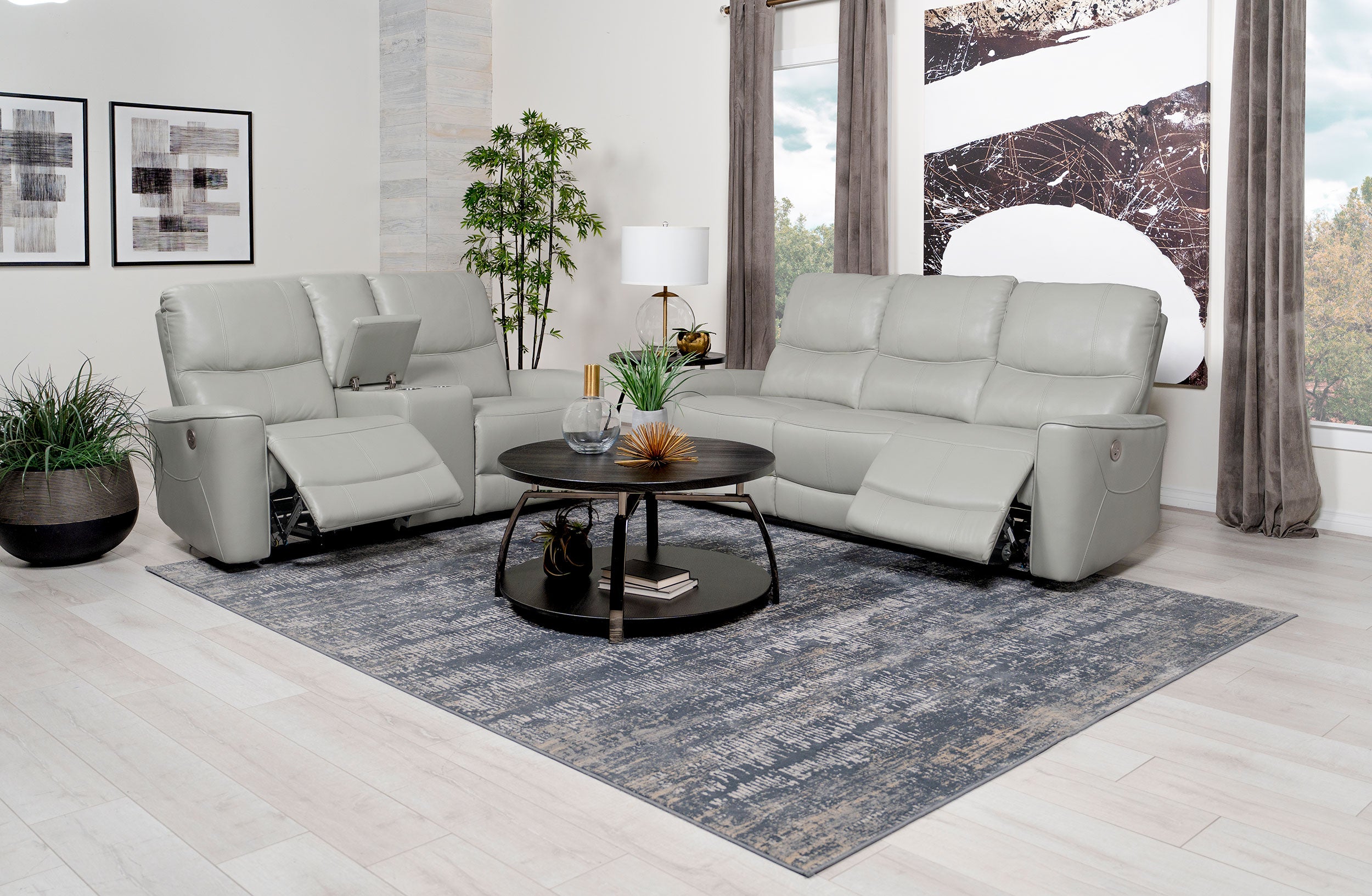 Greenfield Power Reclining 2 Pc Set - Ideal Furniture (Fresno,CA)