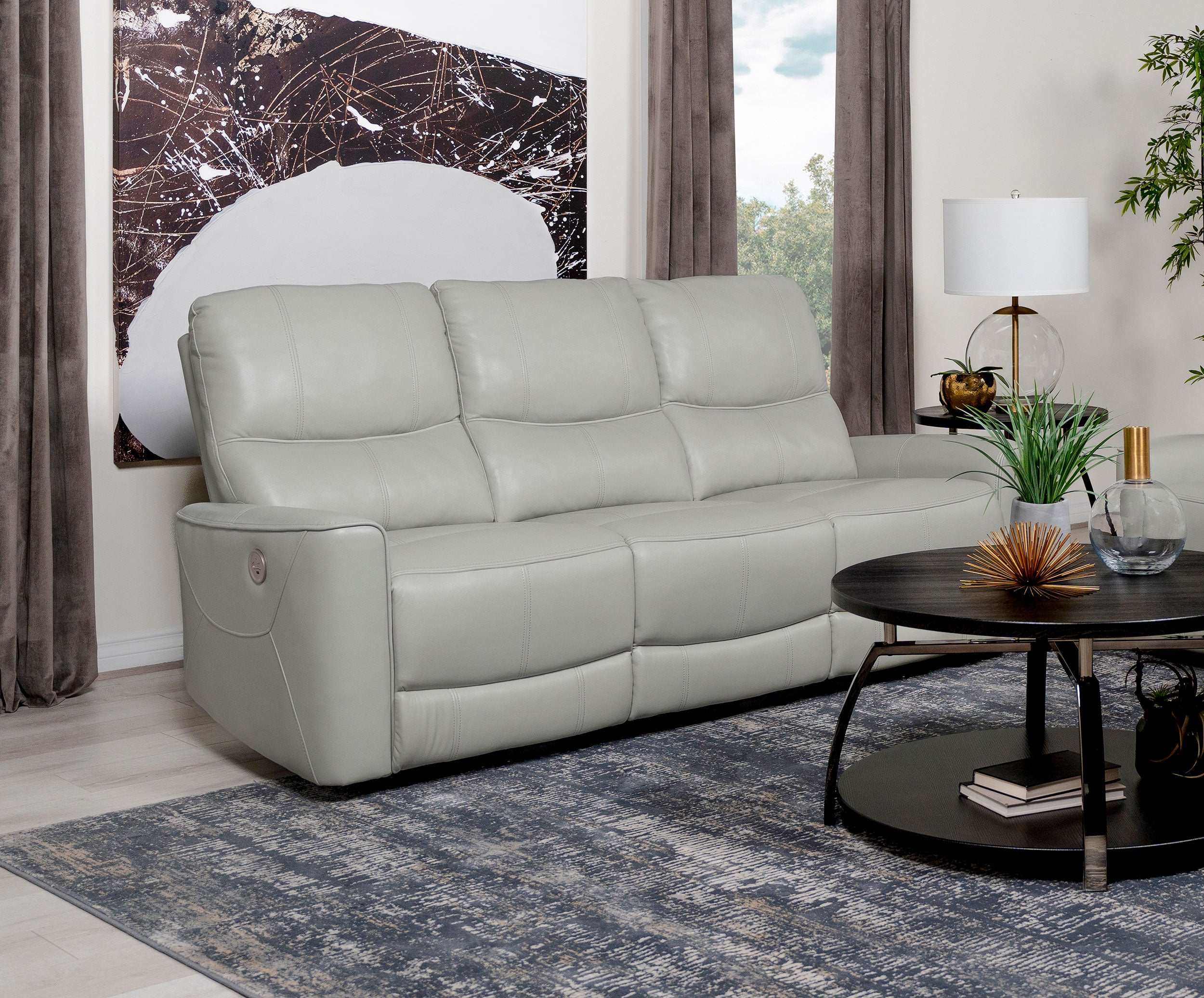 Greenfield Power Reclining Sofa - Ideal Furniture (Fresno,CA)