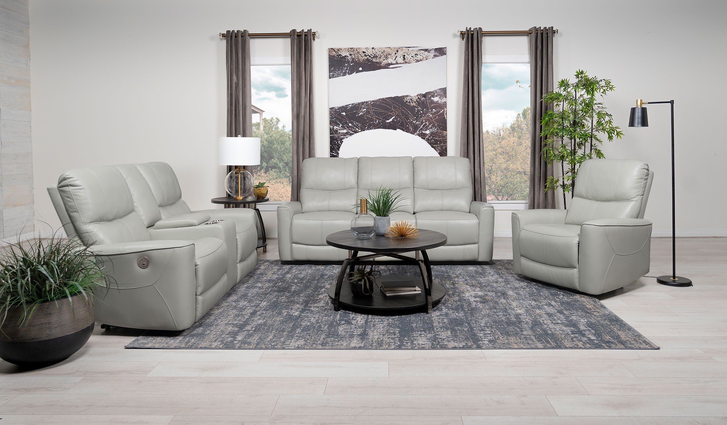 Greenfield Power Reclining Sofa - Ideal Furniture (Fresno,CA)