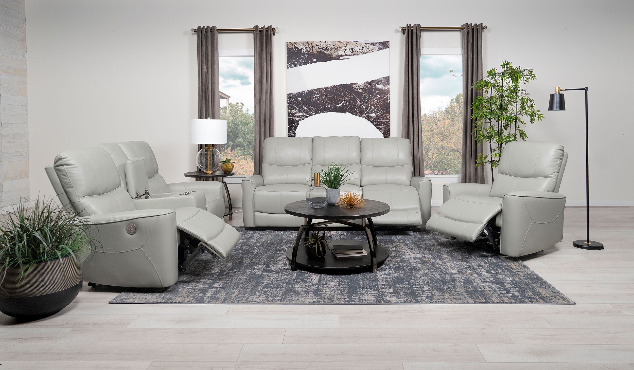 Greenfield Power Reclining Sofa - Ideal Furniture (Fresno,CA)