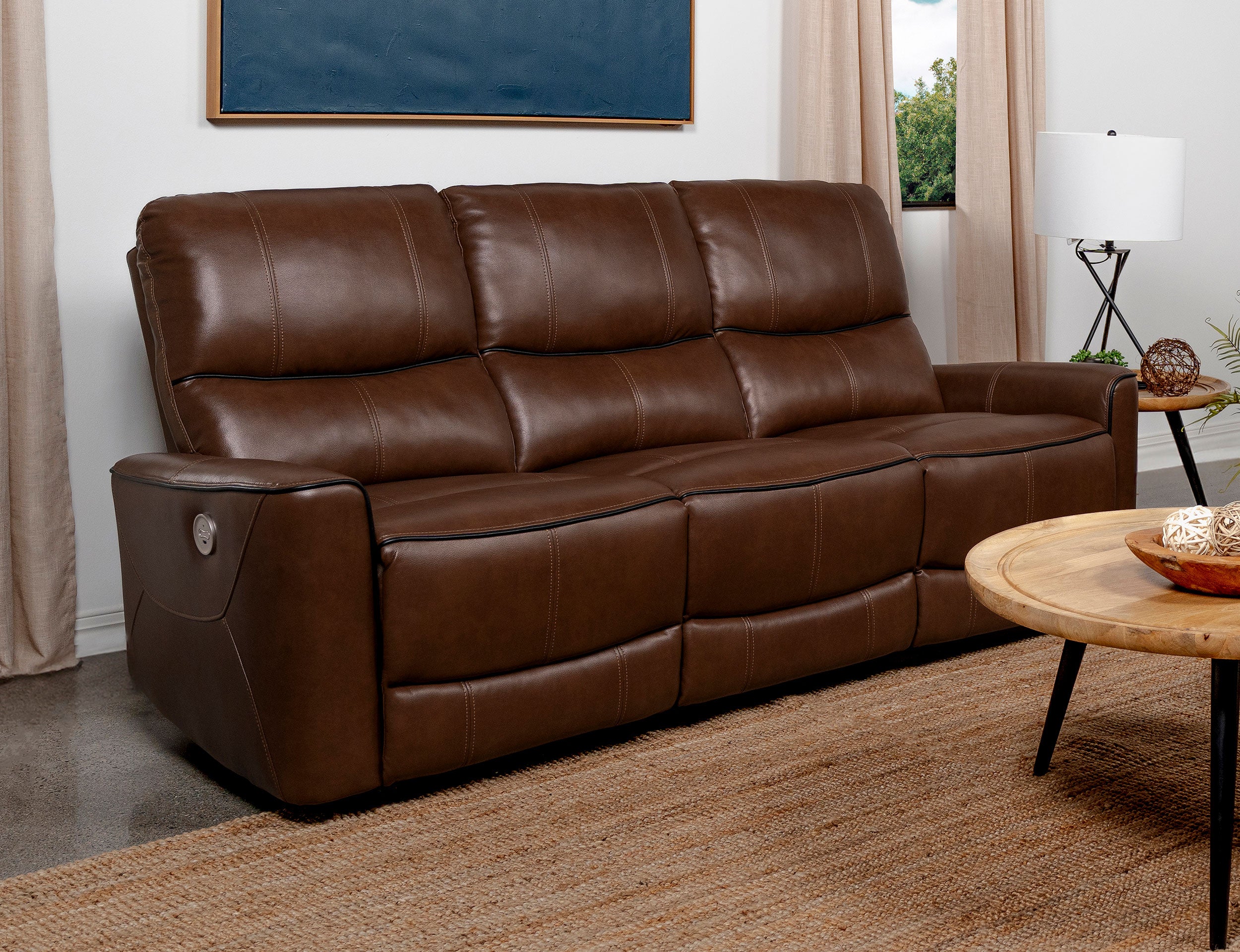 Greenfield Power Reclining Sofa - Ideal Furniture (Fresno,CA)