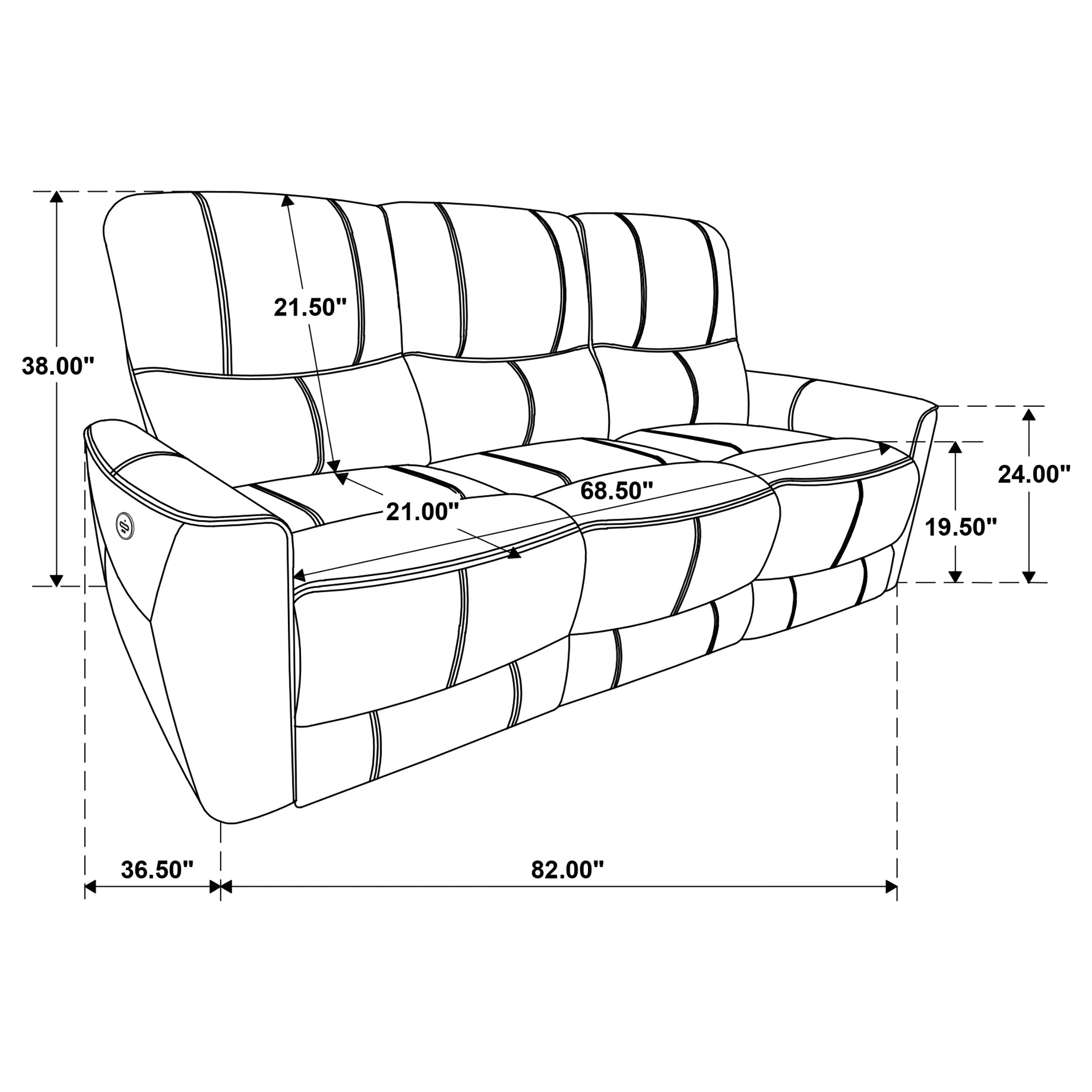 Greenfield Power Reclining Sofa - Ideal Furniture (Fresno,CA)