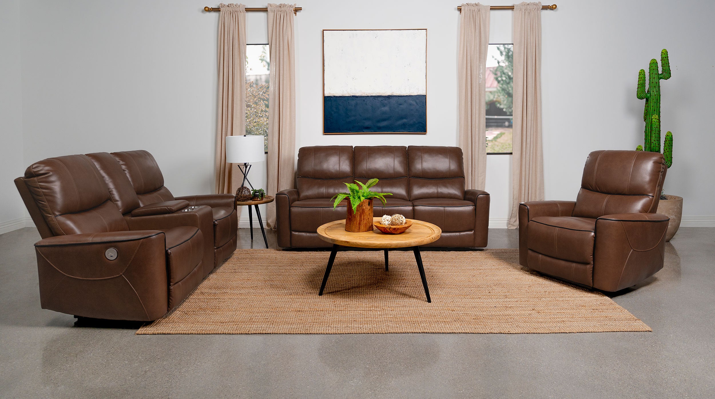 Greenfield Power Reclining Sofa - Ideal Furniture (Fresno,CA)