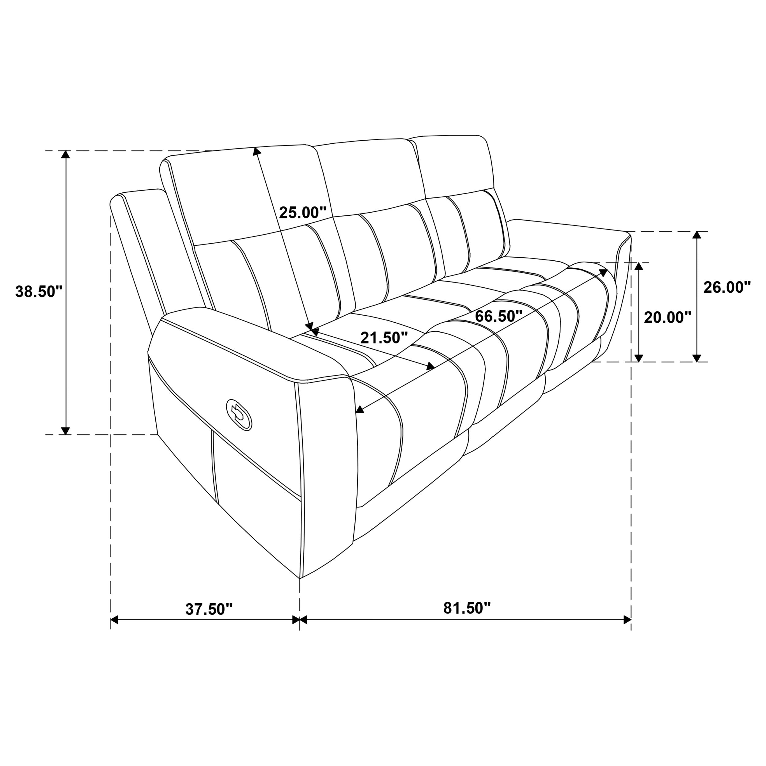 Brentwood Reclining Sofa - Ideal Furniture (Fresno,CA)