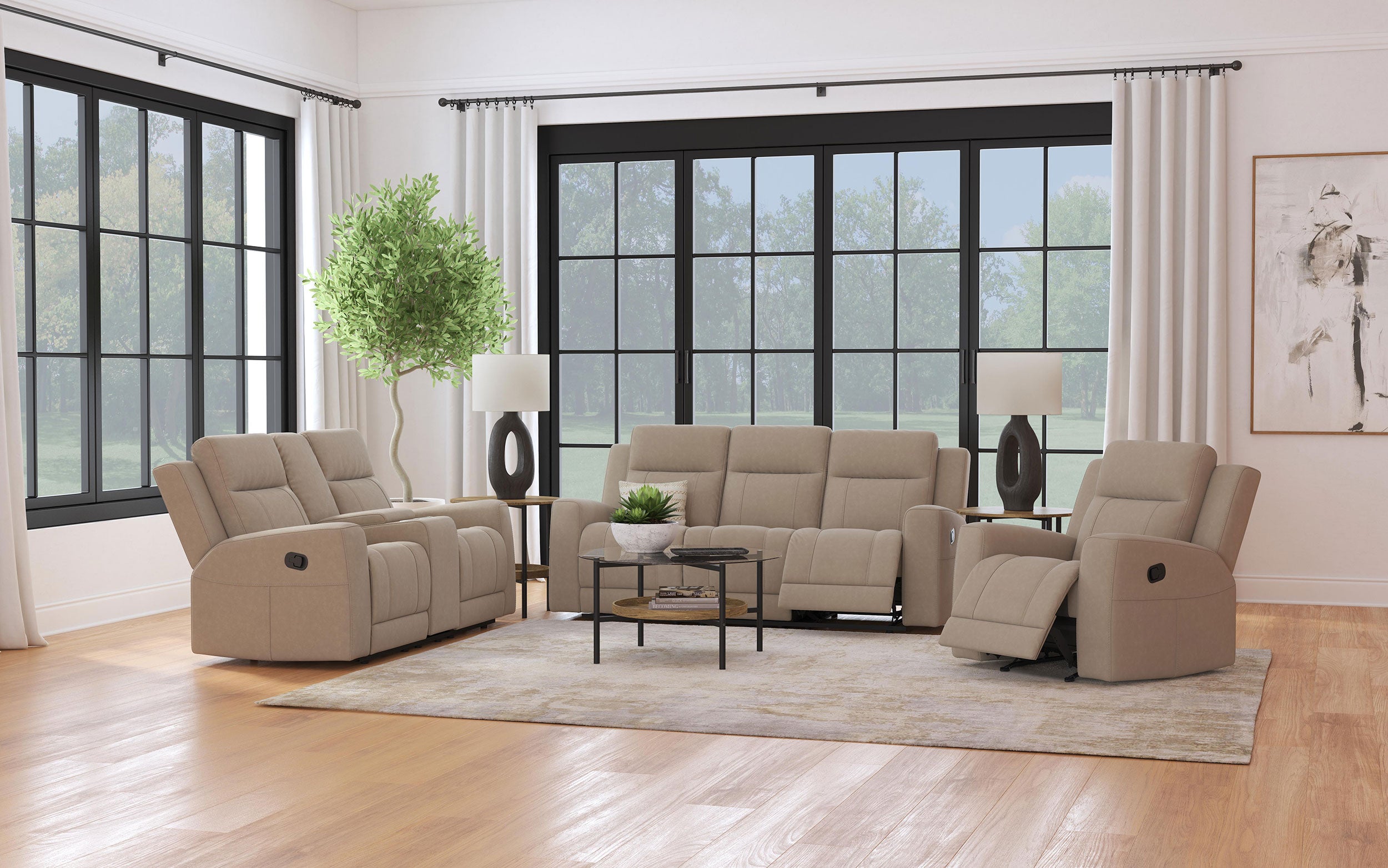 Brentwood Reclining Sofa - Ideal Furniture (Fresno,CA)