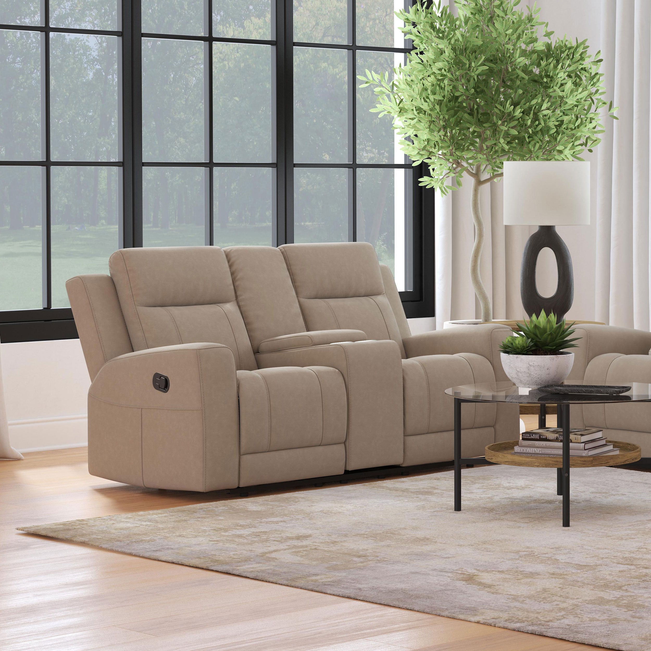 Brentwood Reclining Loveseat - Ideal Furniture (Fresno,CA)