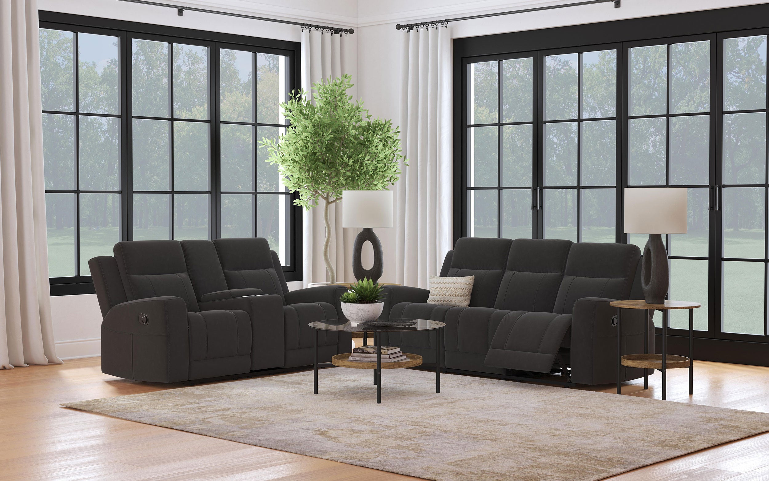 Brentwood Reclining Sofa Set - Ideal Furniture (Fresno,CA)