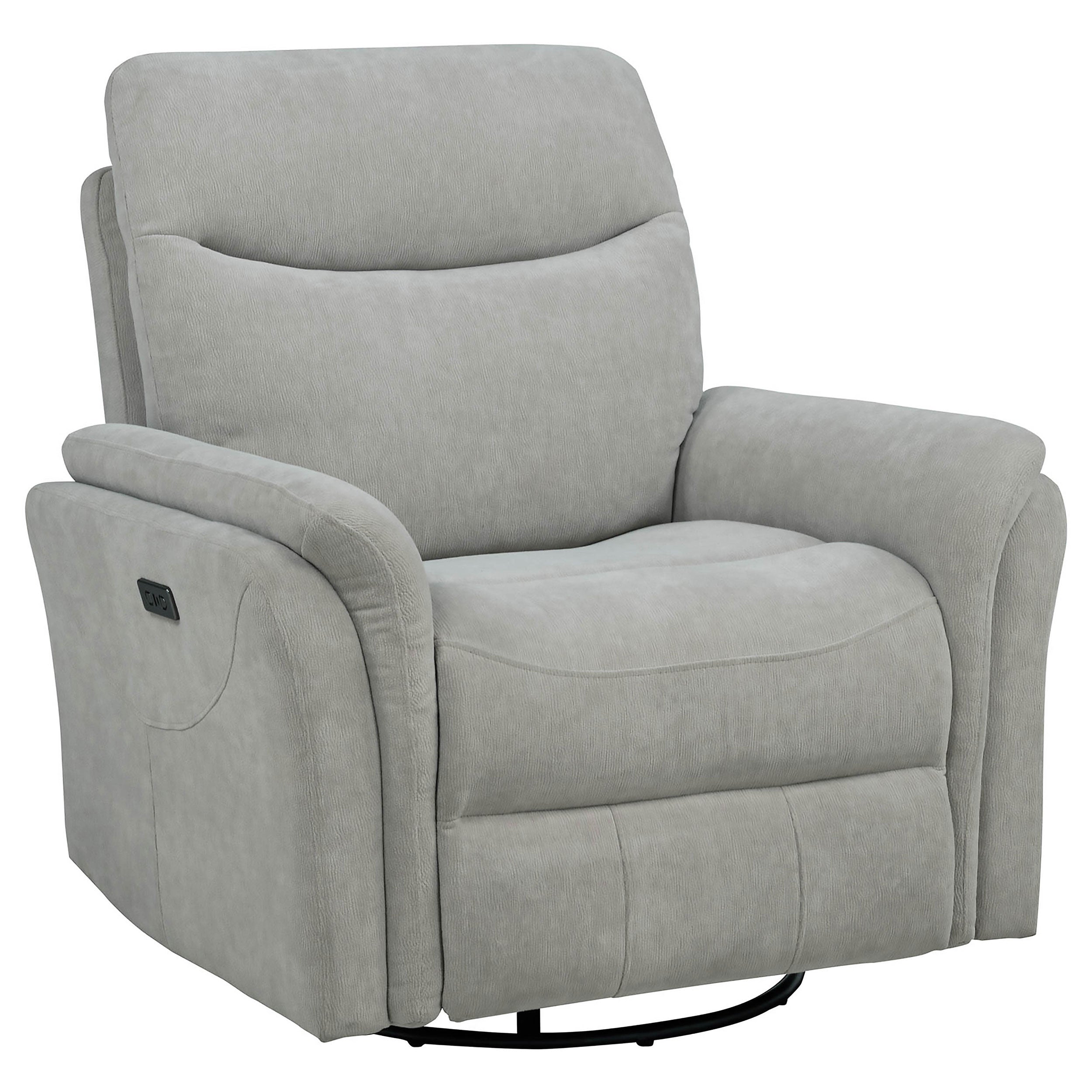 Adler Power Swivel Glider Recliner - Ideal Furniture (Fresno,CA)