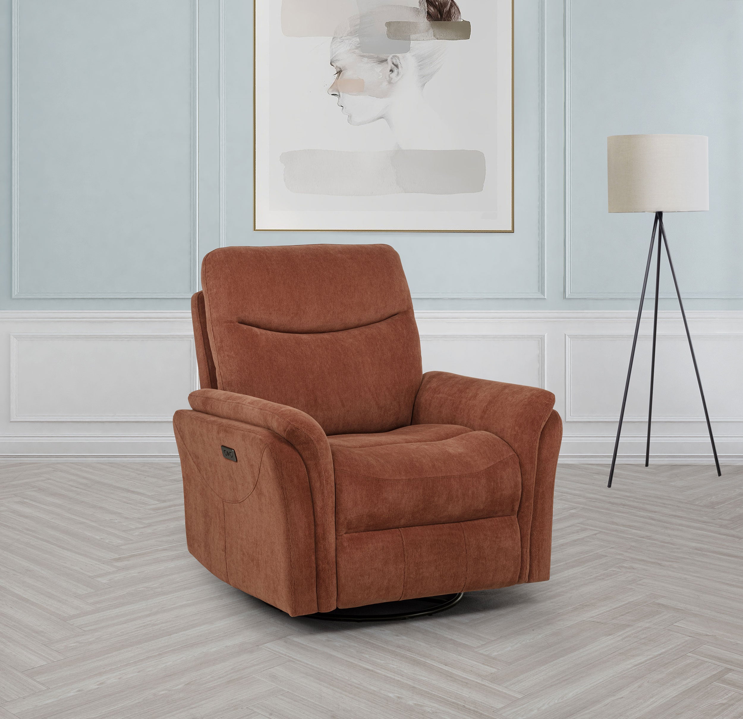 Adler Power Swivel Glider Recliner - Ideal Furniture (Fresno,CA)