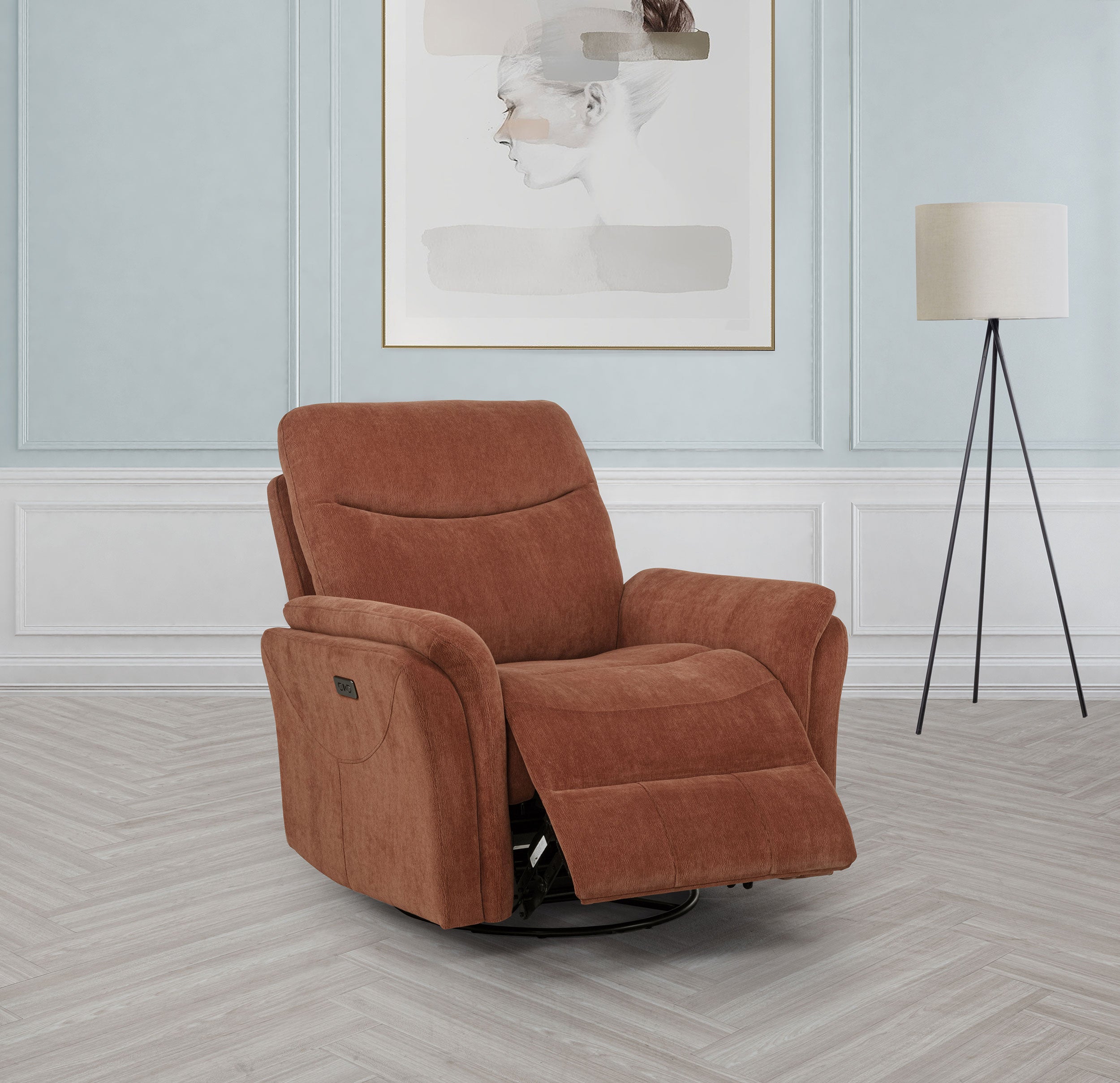 Adler Power Swivel Glider Recliner - Ideal Furniture (Fresno,CA)