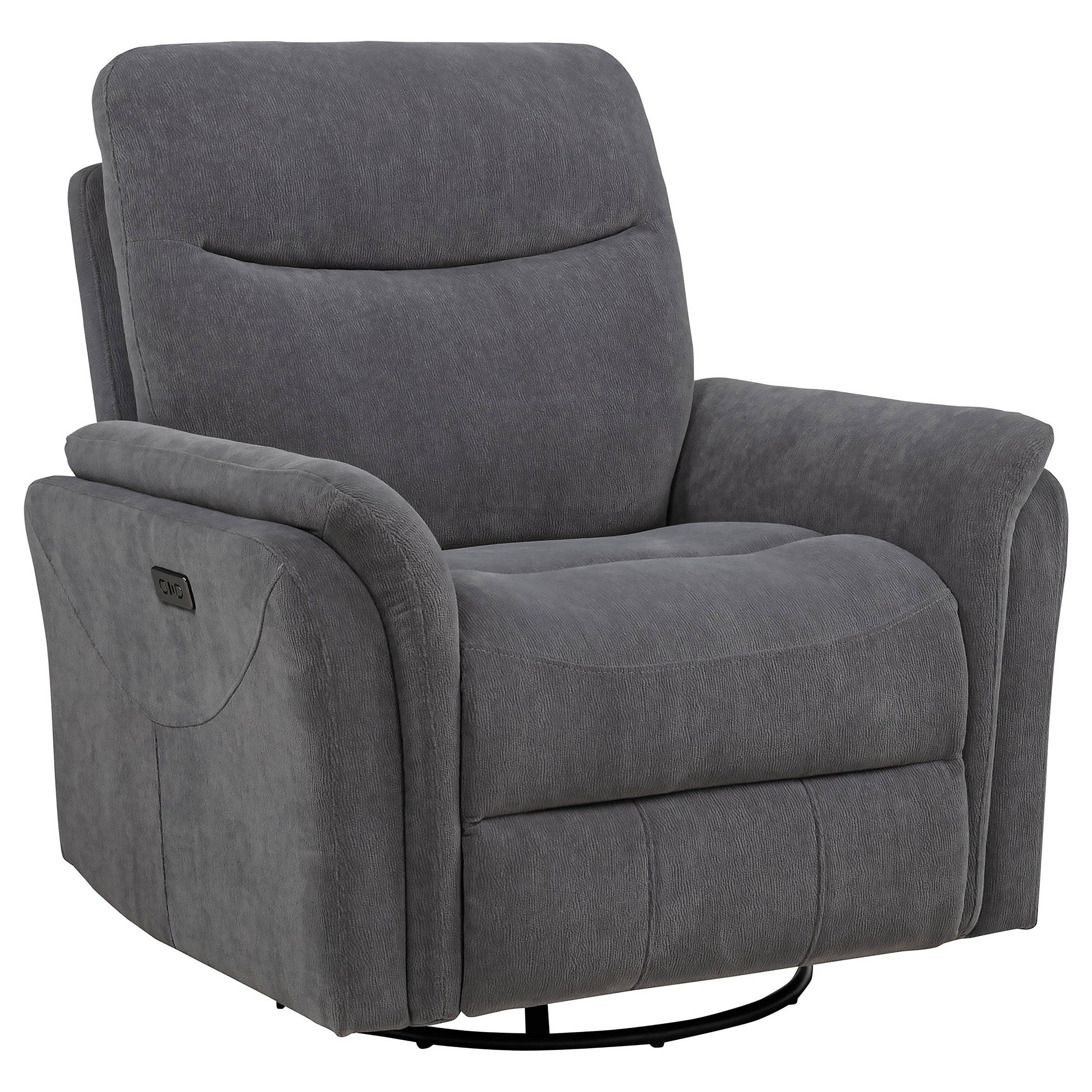 Adler Power Swivel Glider Recliner - Ideal Furniture (Fresno,CA)