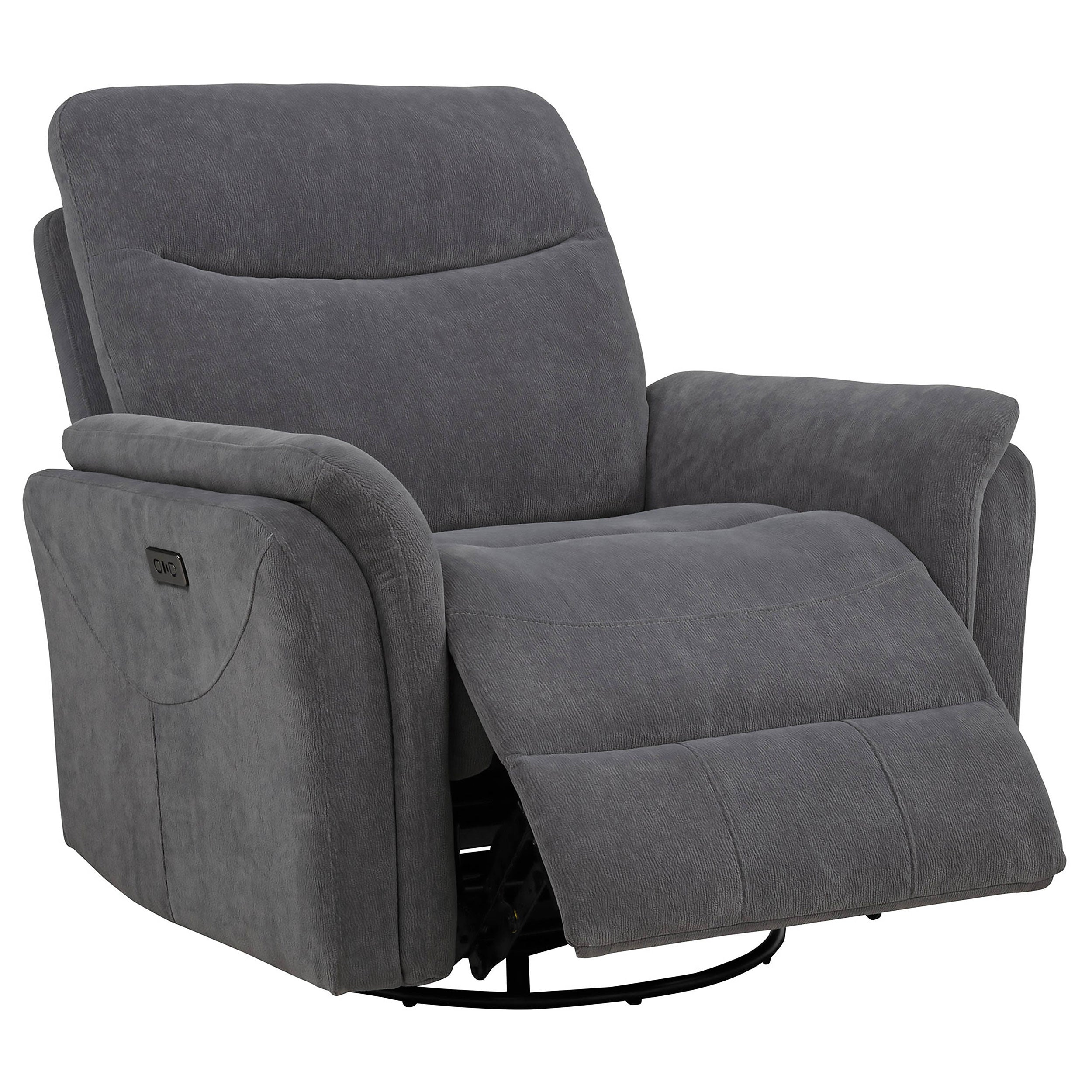 Adler Power Swivel Glider Recliner - Ideal Furniture (Fresno,CA)