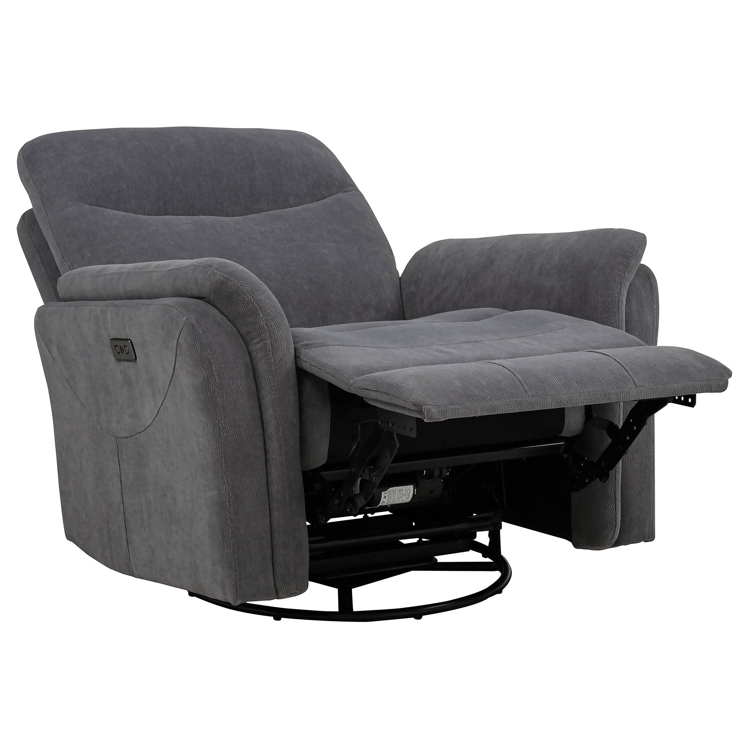 Adler Power Swivel Glider Recliner - Ideal Furniture (Fresno,CA)