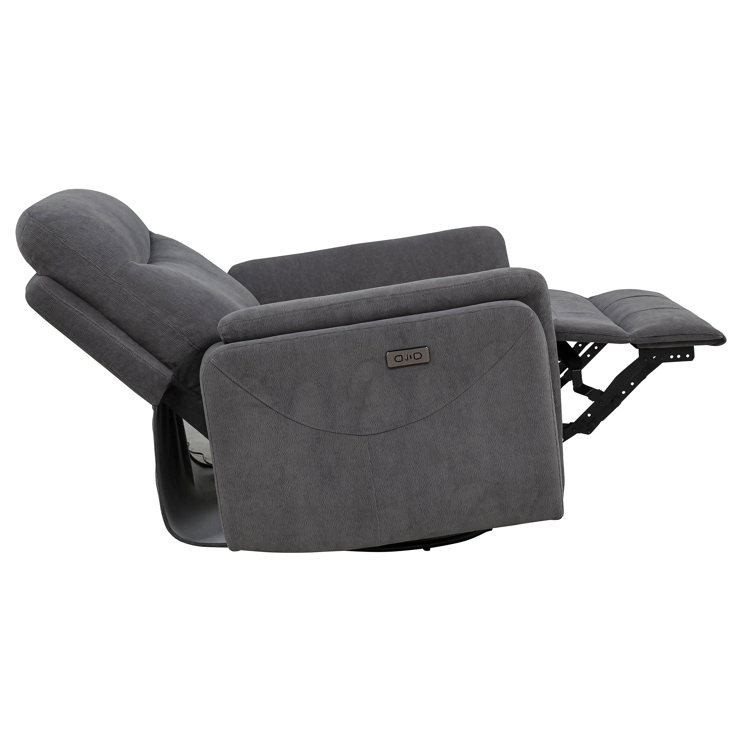 Adler Power Swivel Glider Recliner - Ideal Furniture (Fresno,CA)