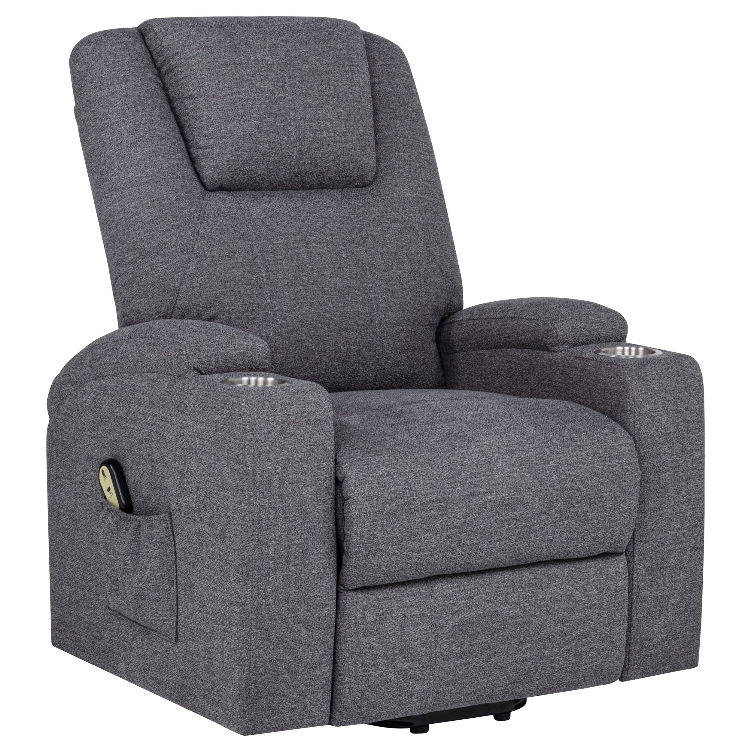 Louie Power Lift Massage Recliner - Ideal Furniture (Fresno,CA)