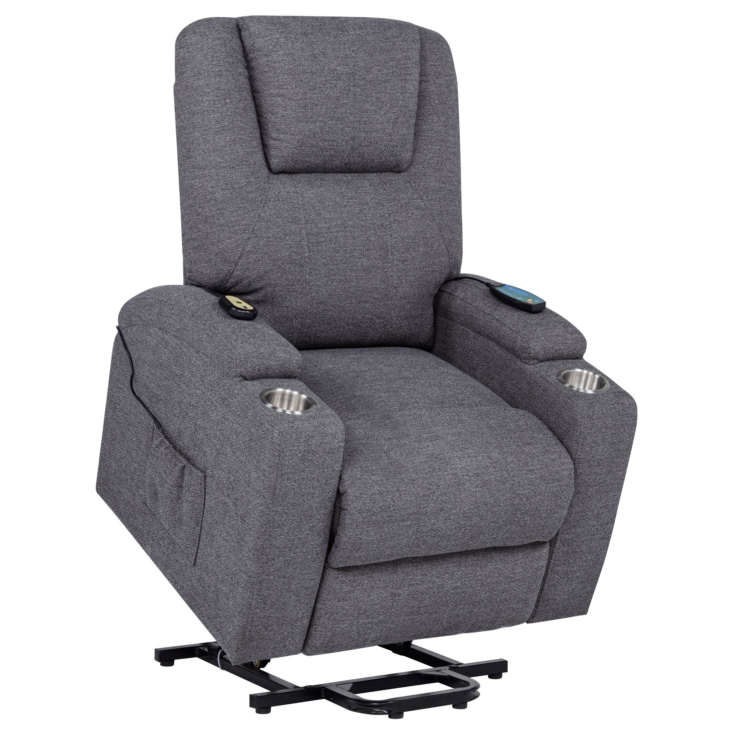 Louie Power Lift Massage Recliner - Ideal Furniture (Fresno,CA)