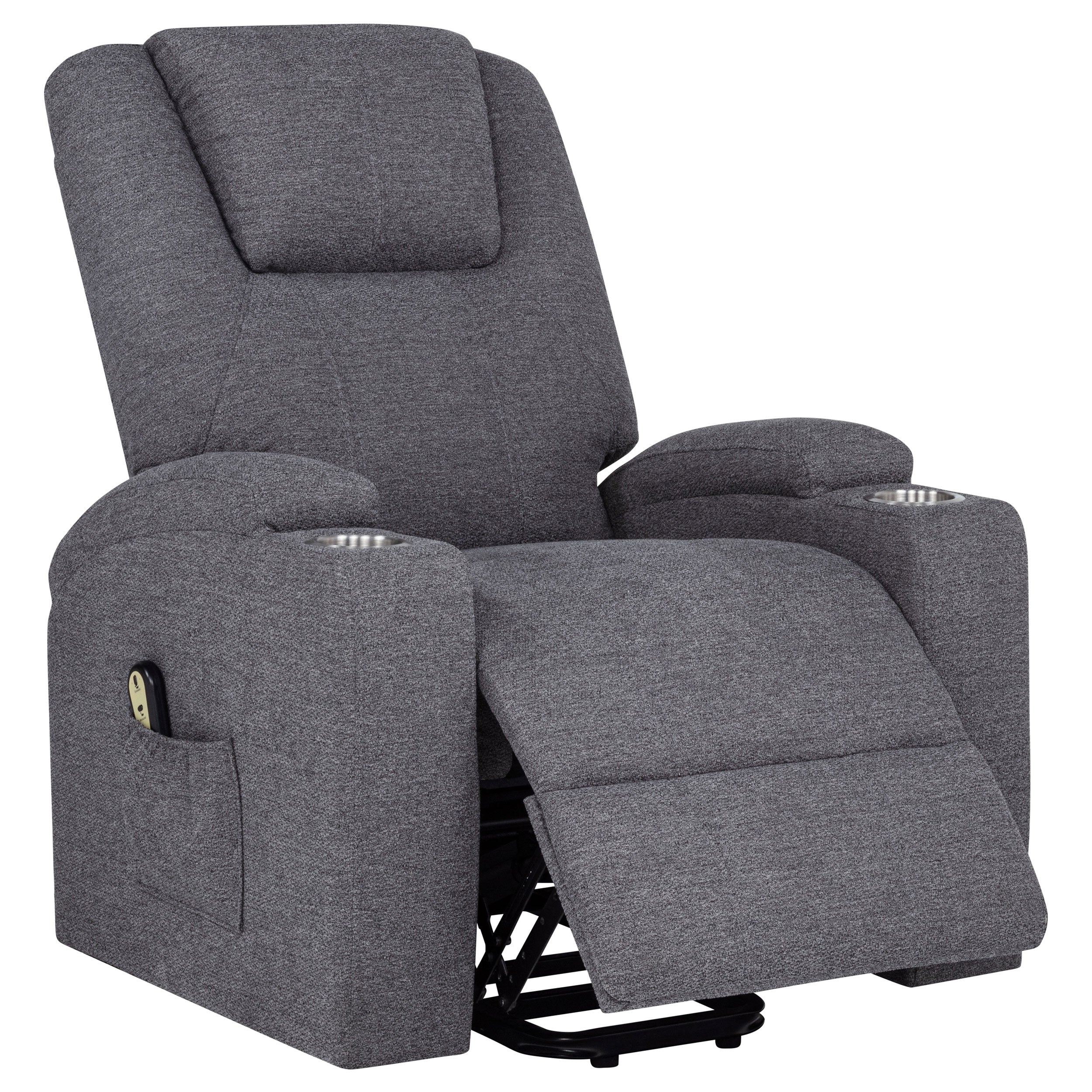 Louie Power Lift Massage Recliner - Ideal Furniture (Fresno,CA)