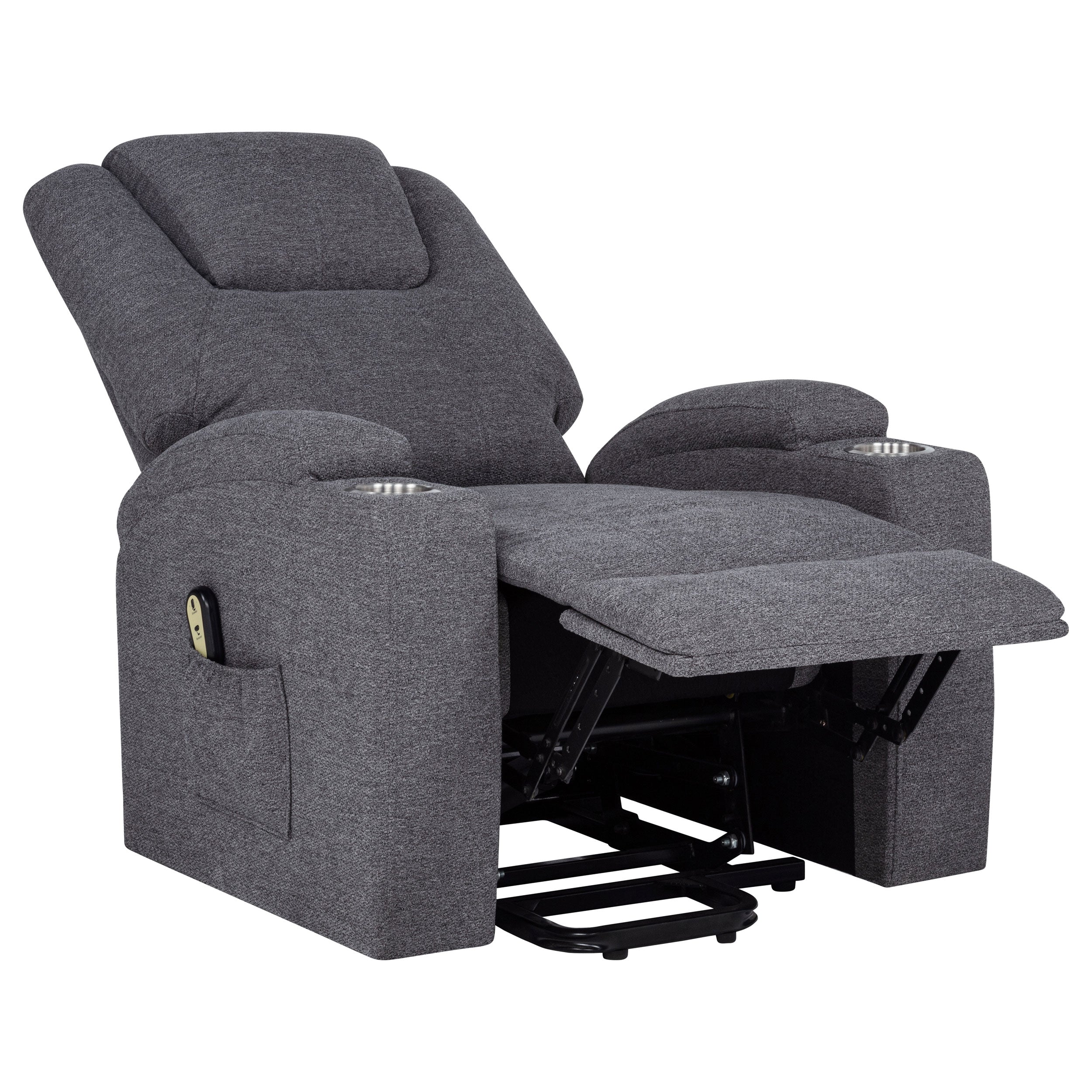 Louie Power Lift Massage Recliner - Ideal Furniture (Fresno,CA)