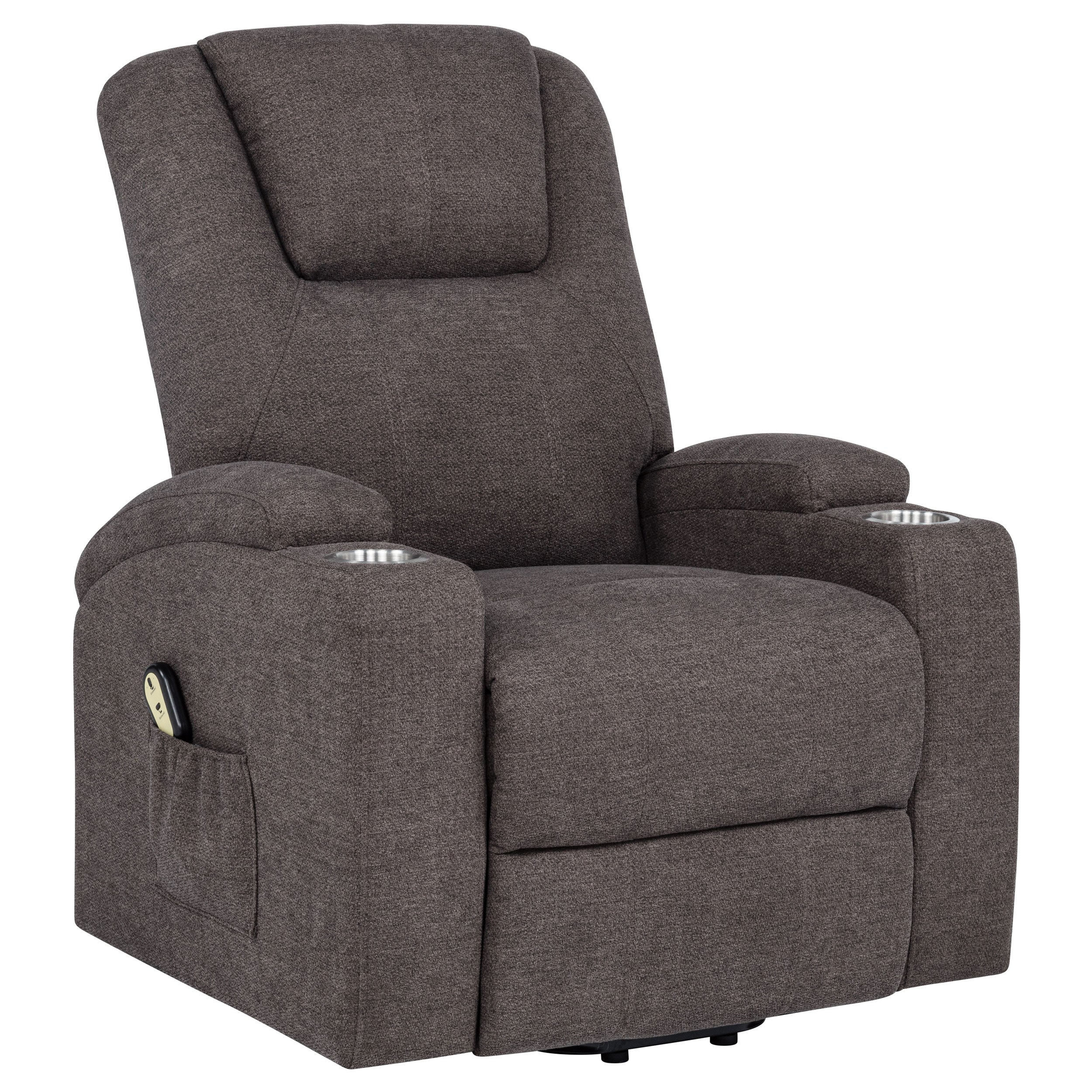 Louie Power Lift Massage Recliner - Ideal Furniture (Fresno,CA)