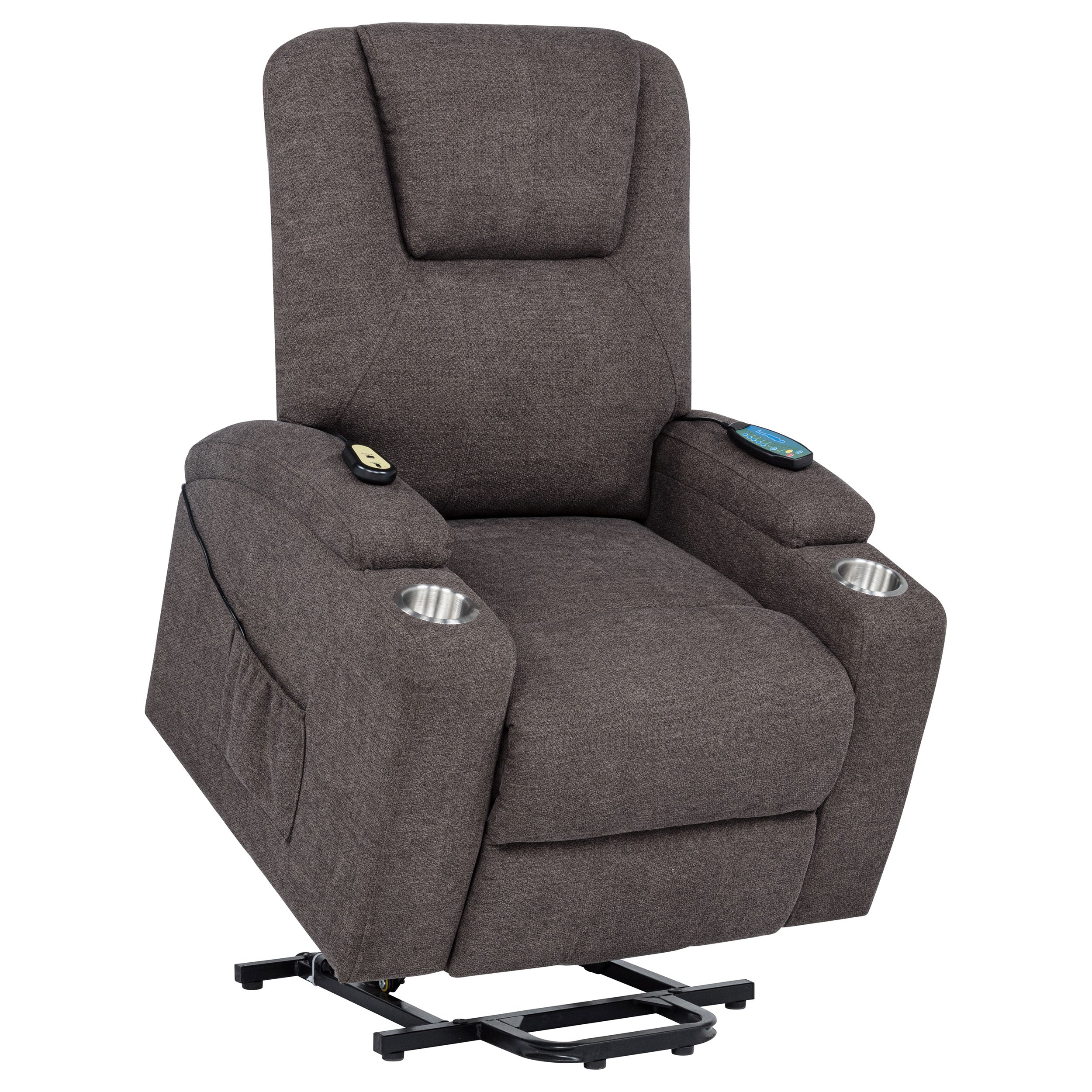 Louie Power Lift Massage Recliner - Ideal Furniture (Fresno,CA)