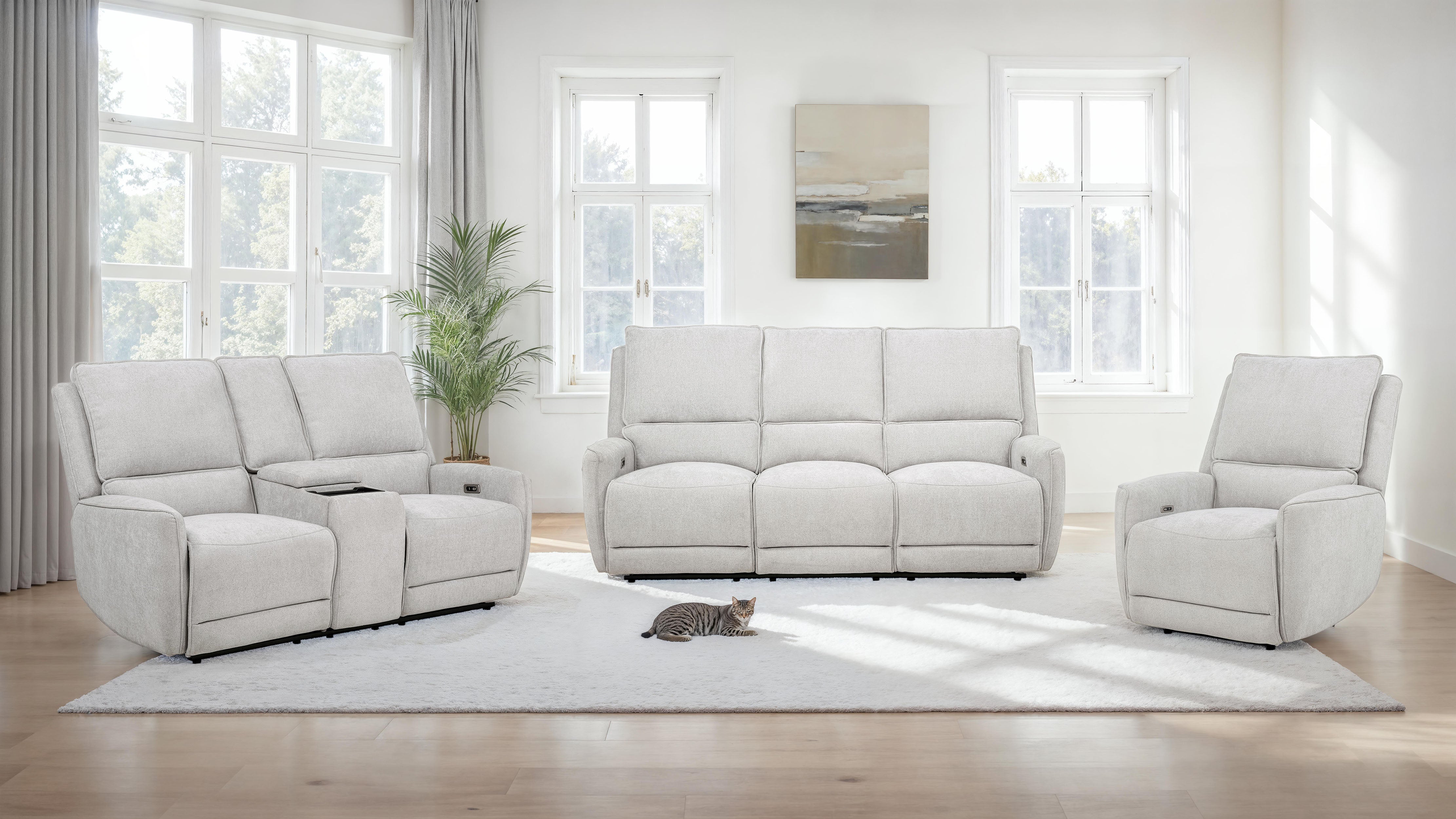Sylmar Power Reclining Sofa Set - Ideal Furniture (Fresno,CA)