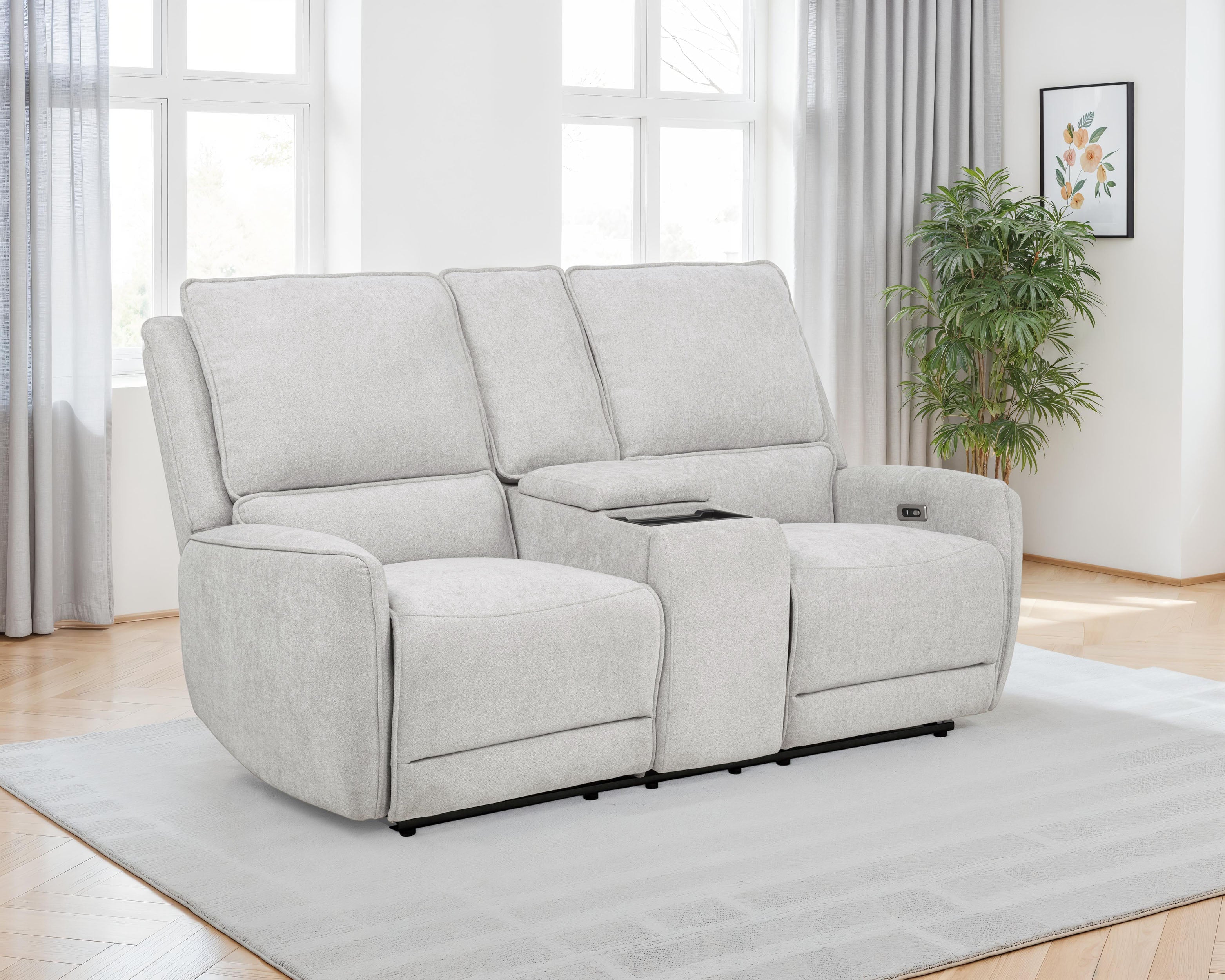Sylmar Power Reclining Loveseat - Ideal Furniture (Fresno,CA)