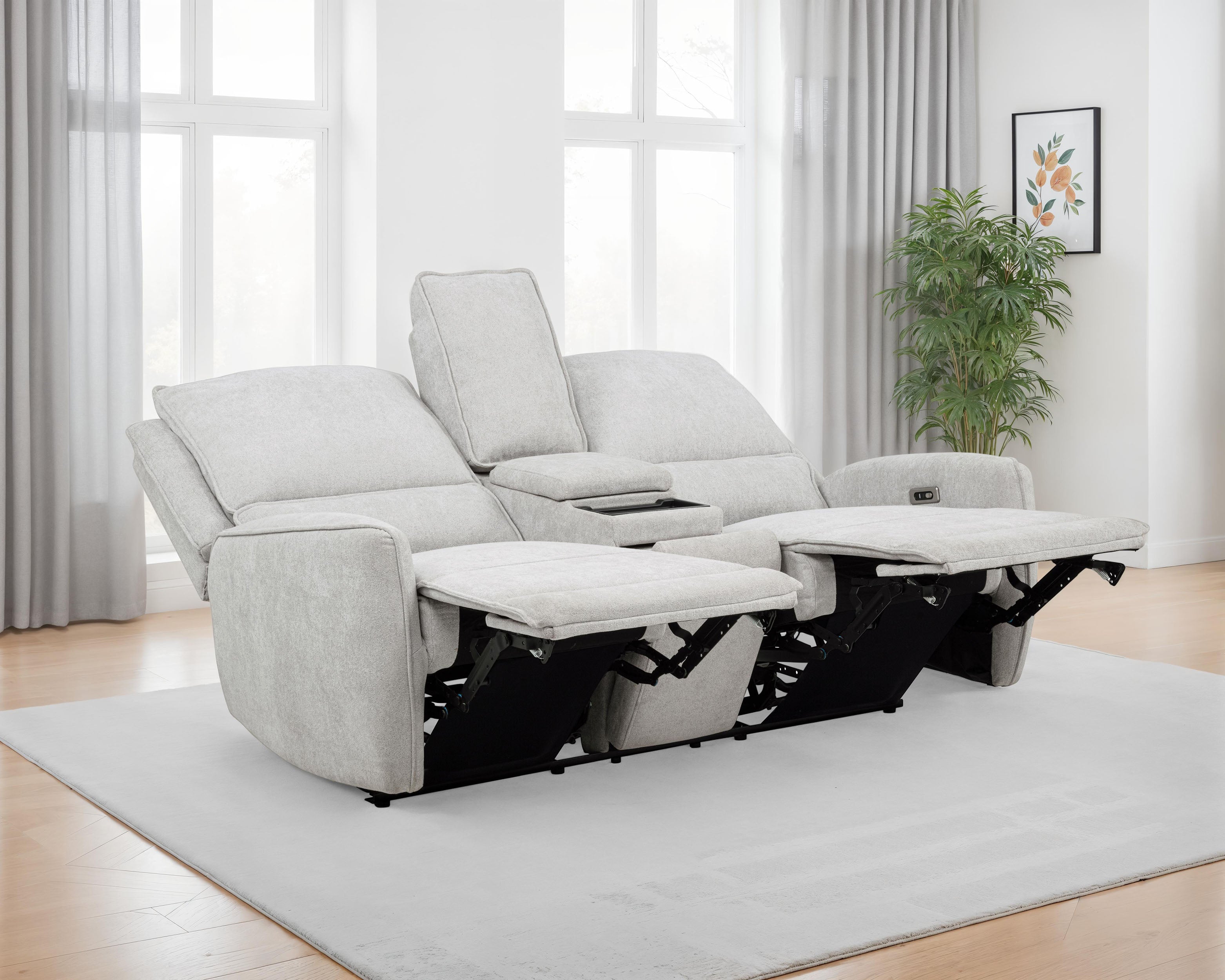 Sylmar Power Reclining Loveseat - Ideal Furniture (Fresno,CA)