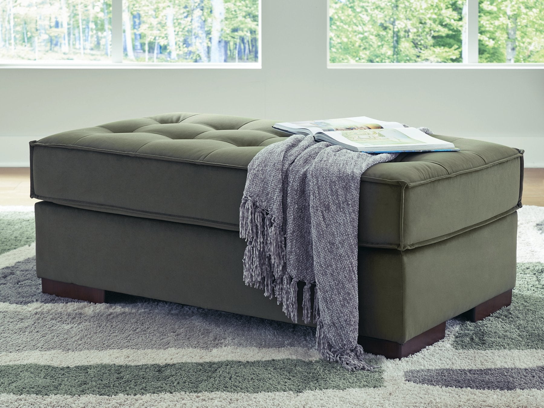 Caspian-Town Oversized Accent Ottoman - Ideal Furniture (Fresno,CA)