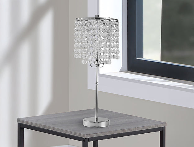 Chrome Table Lamp 19 H - Ideal Furniture (Fresno,CA)