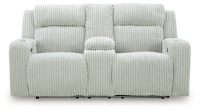 Forest Lake Power Reclining Loveseat with Console - Ideal Furniture (Fresno,CA)