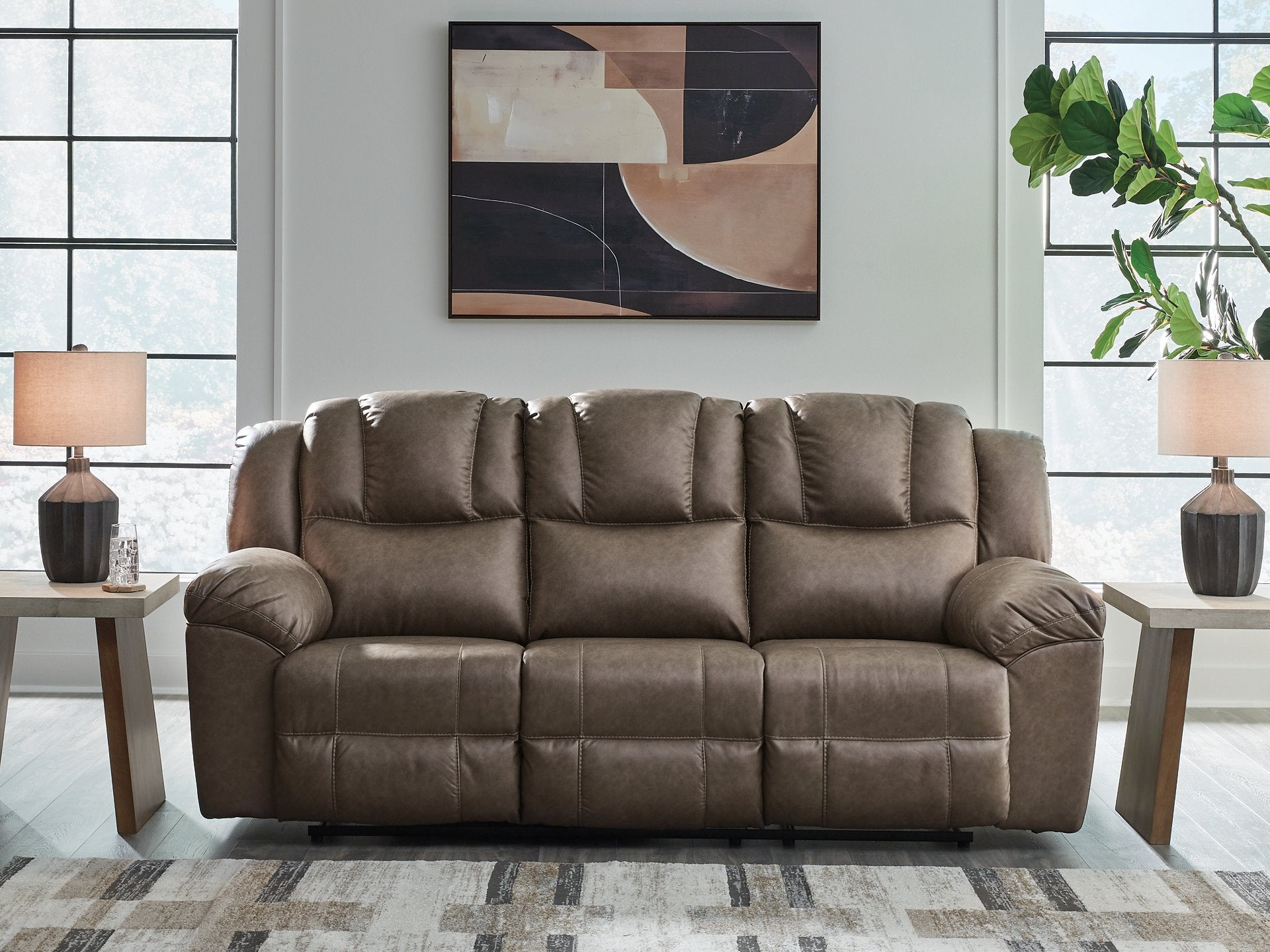 Lowilla Reclining Sofa - Ideal Furniture (Fresno,CA)