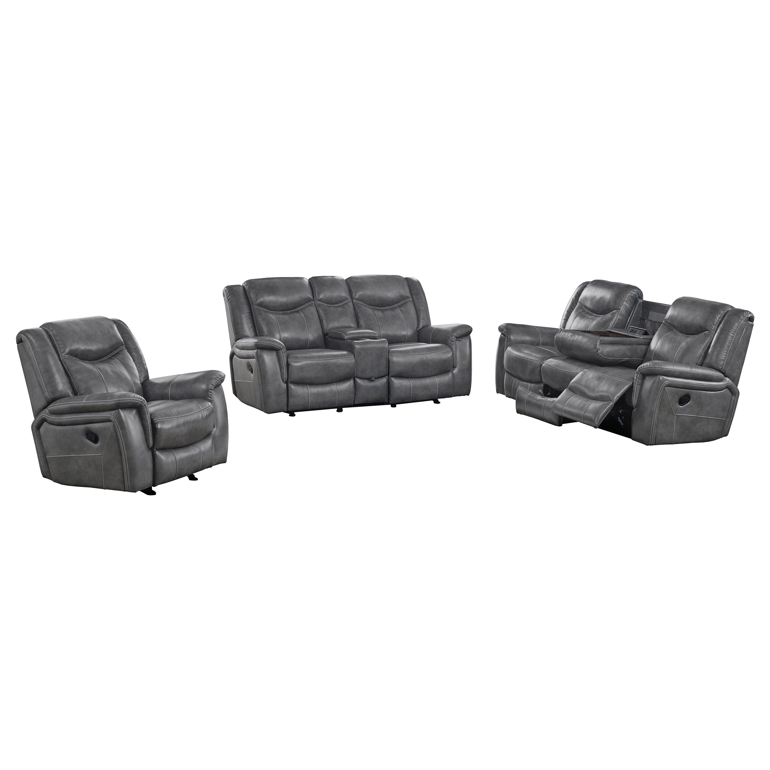 Conrad Reclining Sofa Set - Ideal Furniture (Fresno,CA)