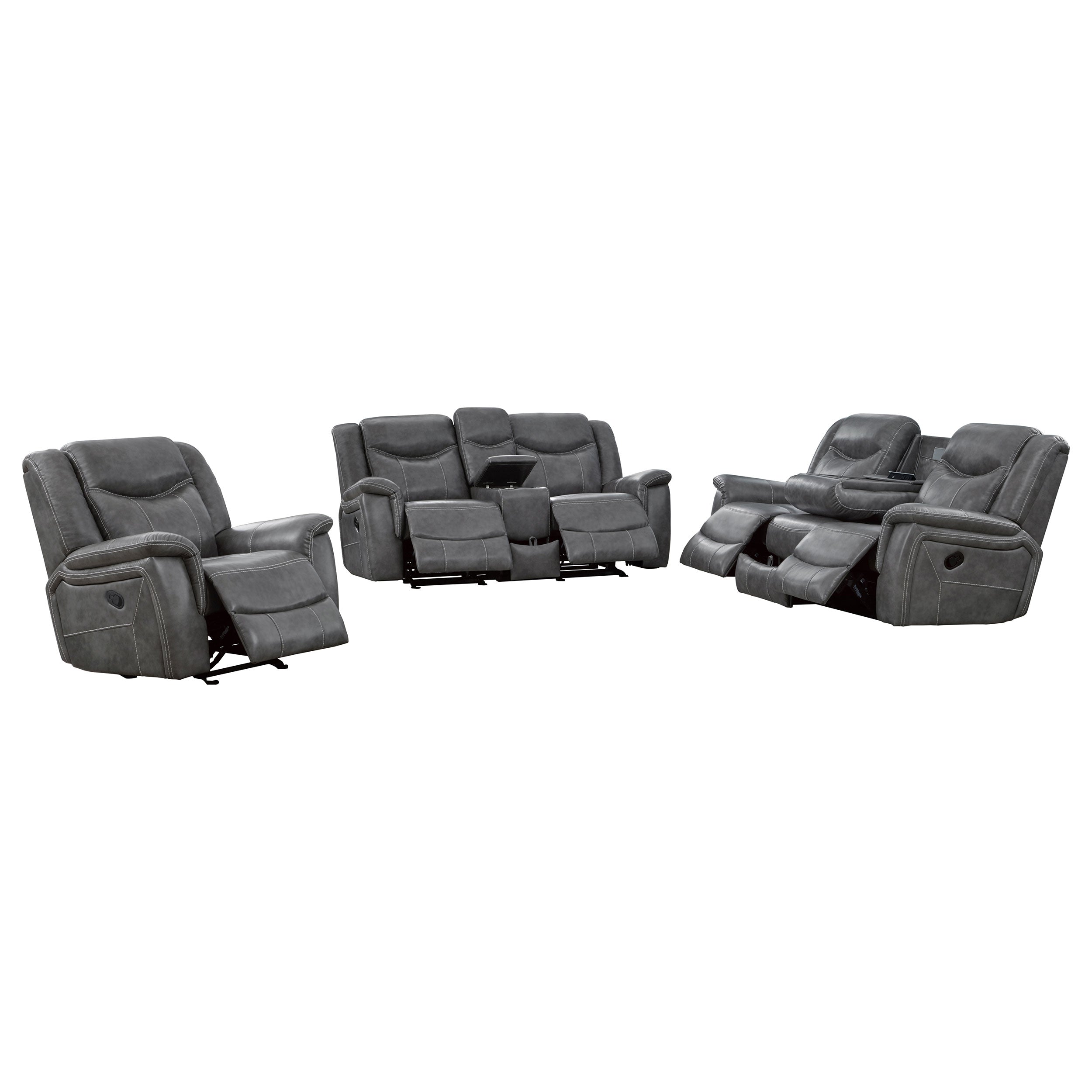 Conrad Reclining Sofa Set - Ideal Furniture (Fresno,CA)