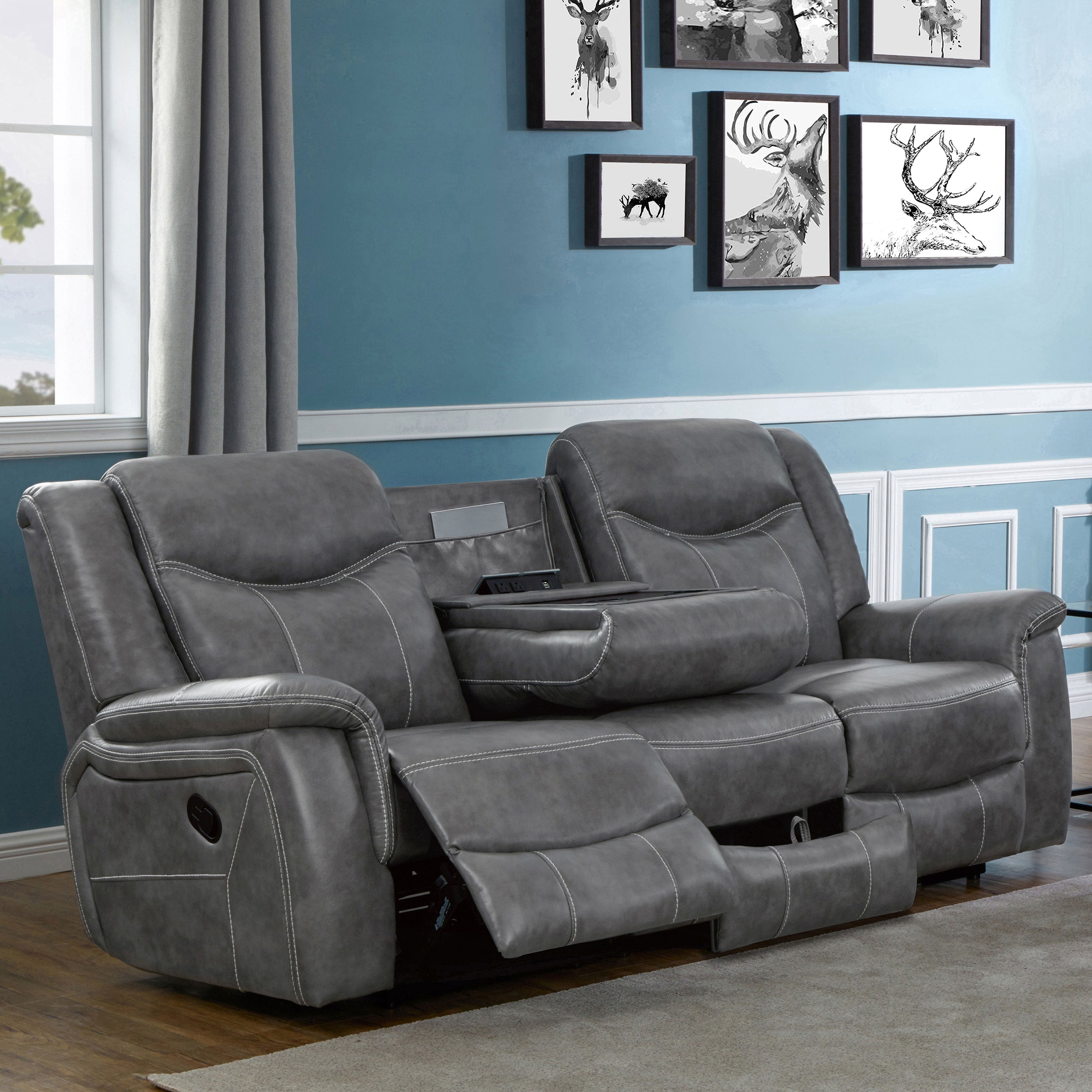 Conrad Reclining Sofa - Ideal Furniture (Fresno,CA)