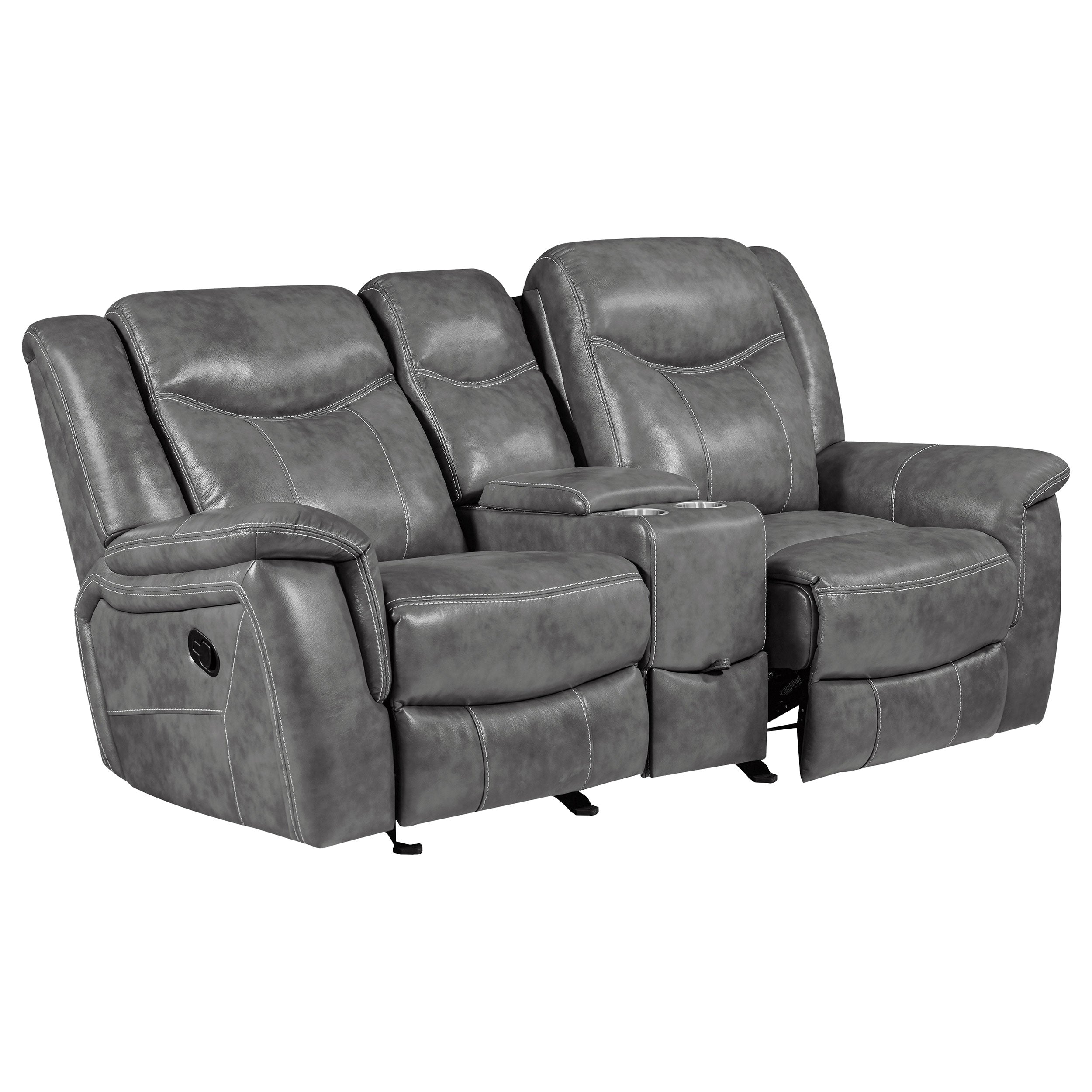 Conrad Reclining Glider Loveseat - Ideal Furniture (Fresno,CA)