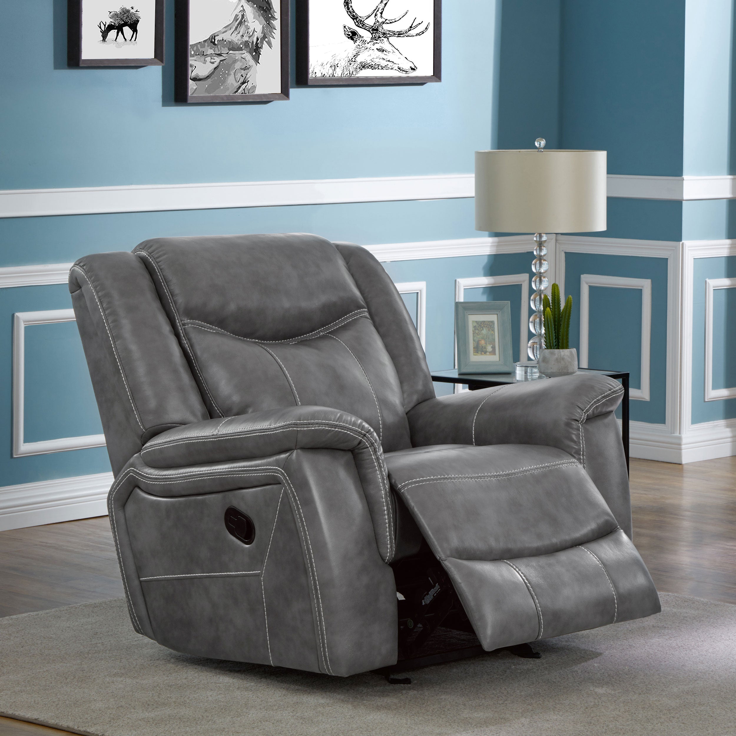 Conrad Glider Recliner - Ideal Furniture (Fresno,CA)